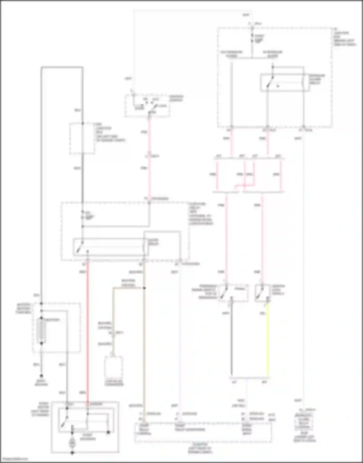 Rio Kia III (2011-2015): Starting circuit, w/o smart key & w/ isg