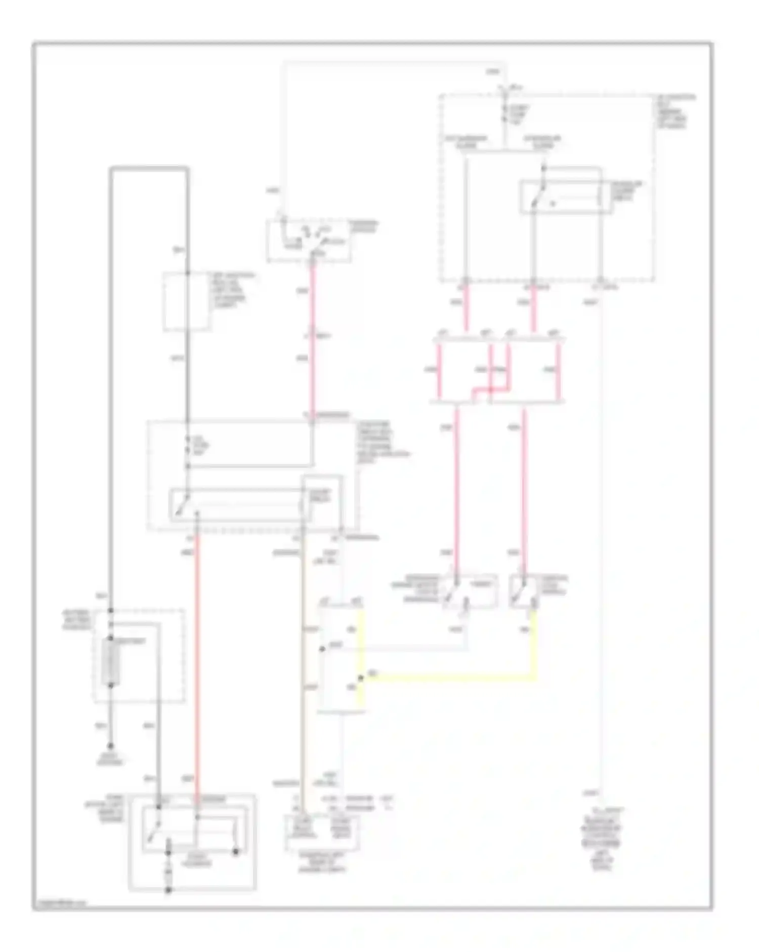 Rio Kia III (2011-2015): Starting circuit, without smart key & without isg