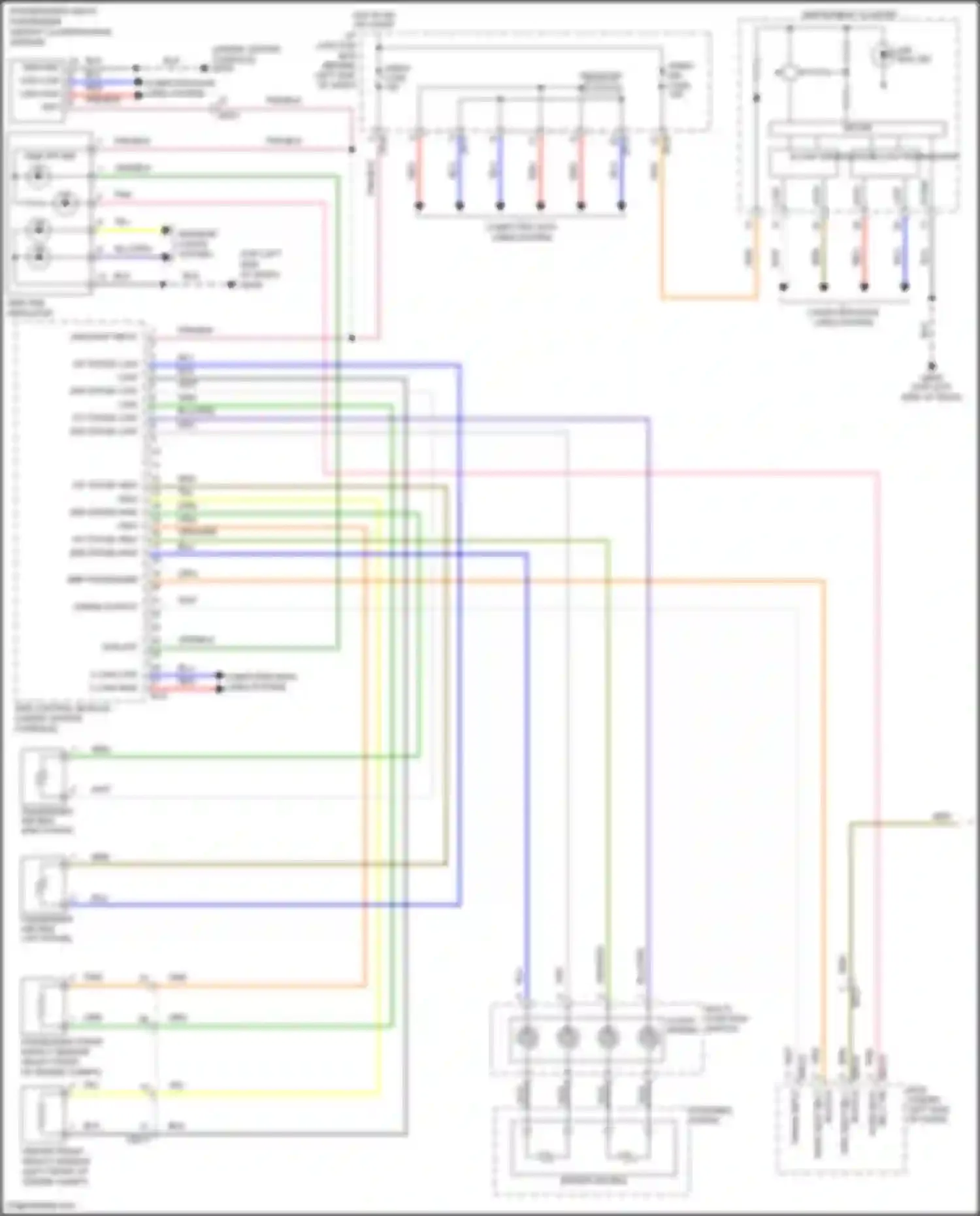 Rio Kia III (2011-2015): Supplemental restraints circuit (1 of 2)