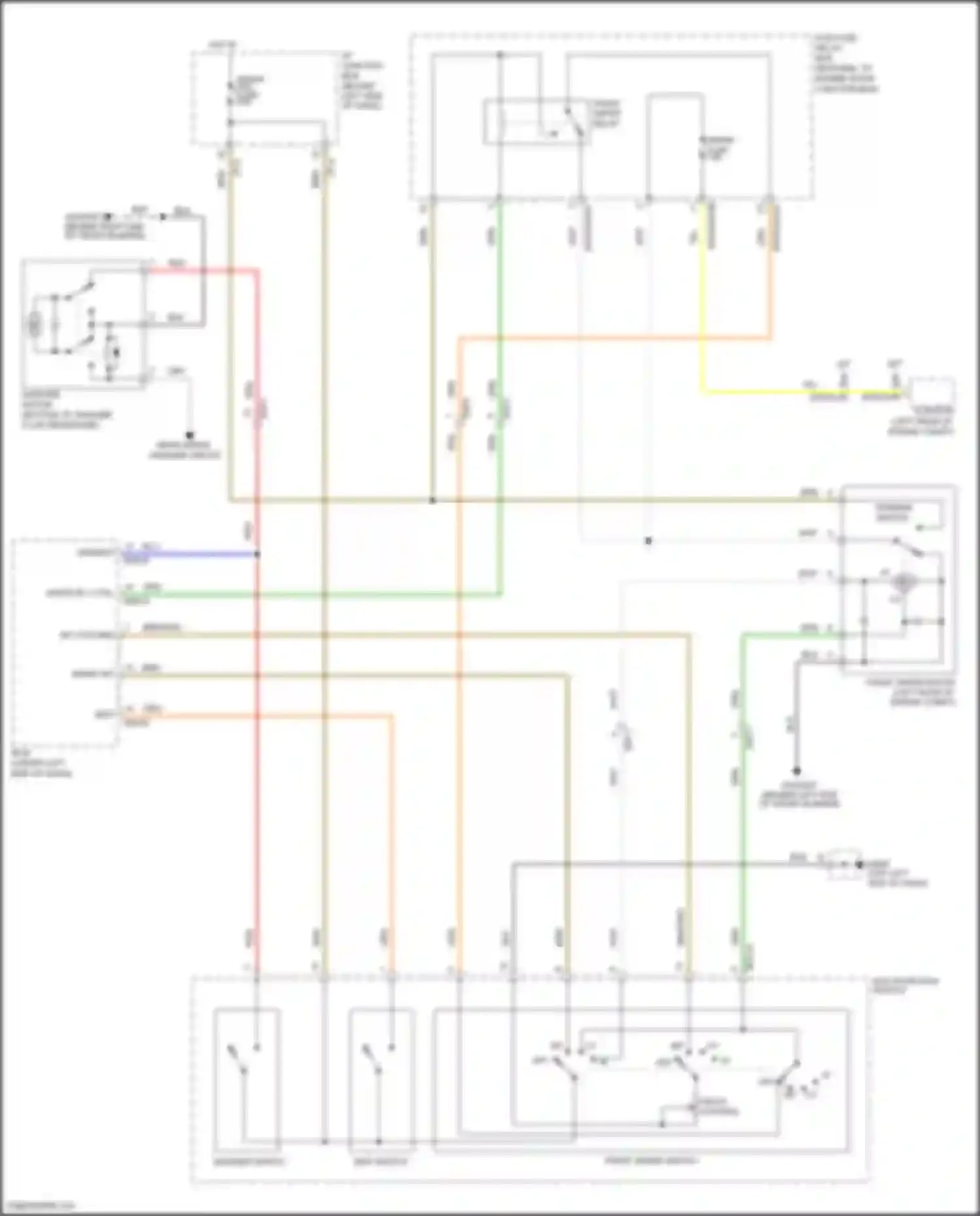 Rio Kia III (2011-2015): Front wiper/washer circuit, w/o rain sensor