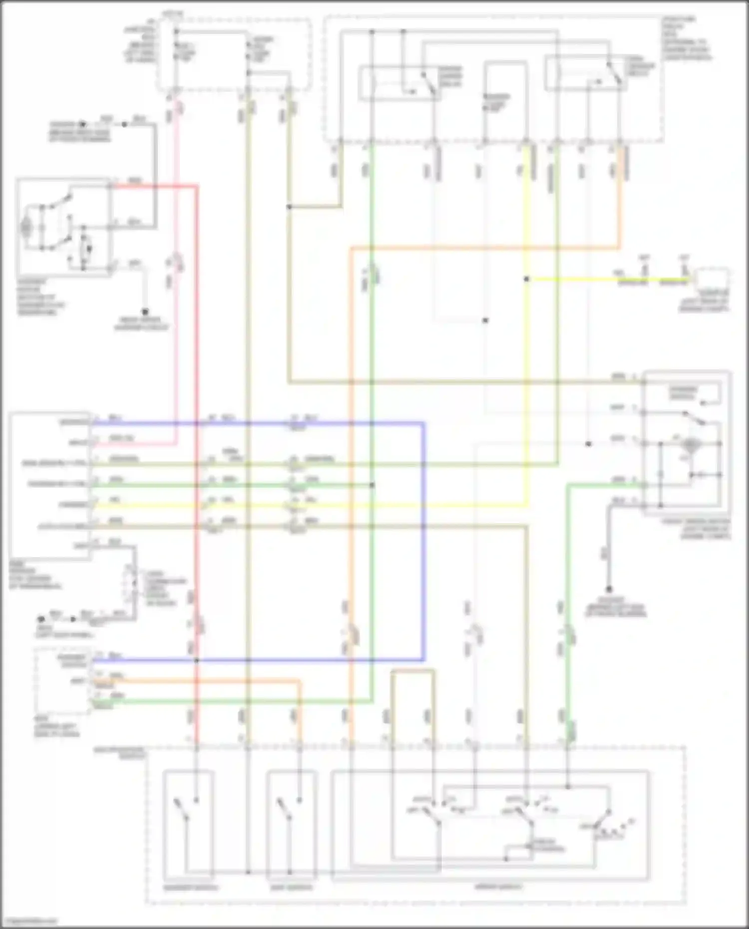 Rio Kia III (2011-2015): Front wiper/washer circuit, w/ rain sensor
