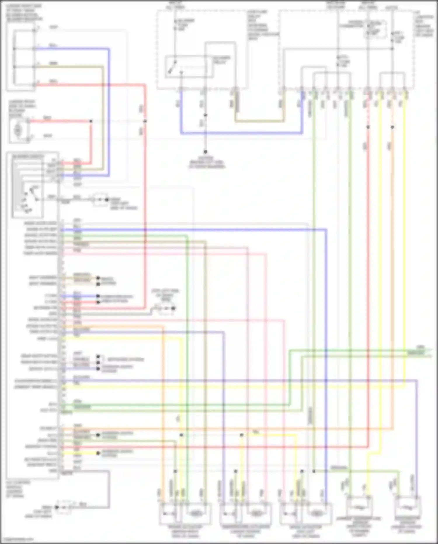 Wiring diagram a/c control module for Kia Rio III (2011-2015) (7 of 10)