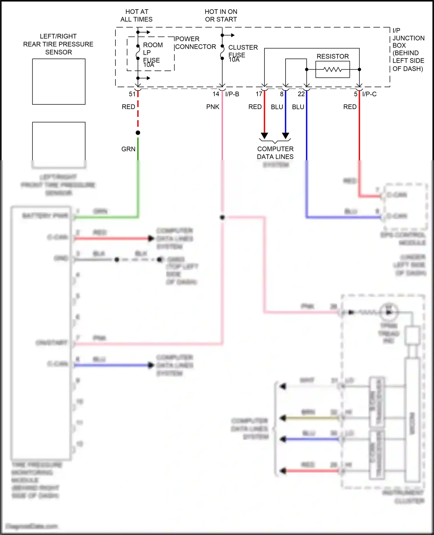 Wiring diagram blu for Kia Rio III (2011-2015) (77 of 102)