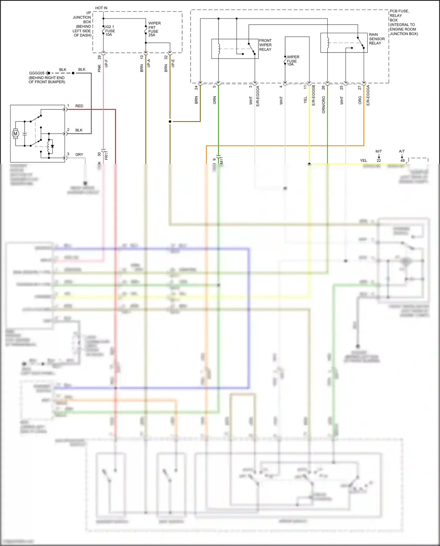 Wiring diagram blu for Kia Rio III (2011-2015) (82 of 102)
