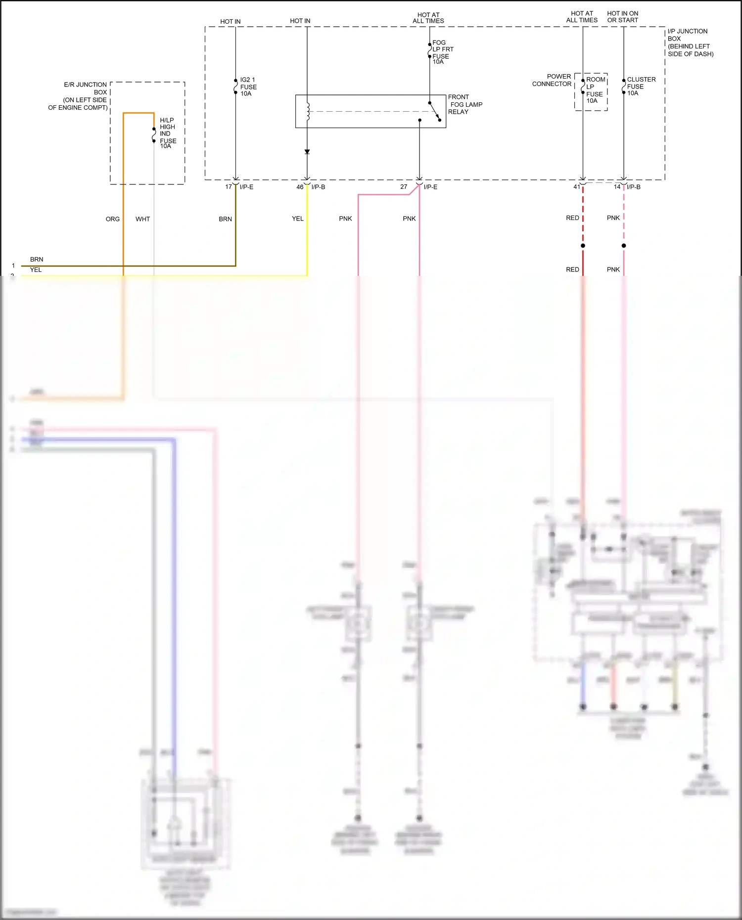 Wiring diagram blu for Kia Rio III (2011-2015) (84 of 102)