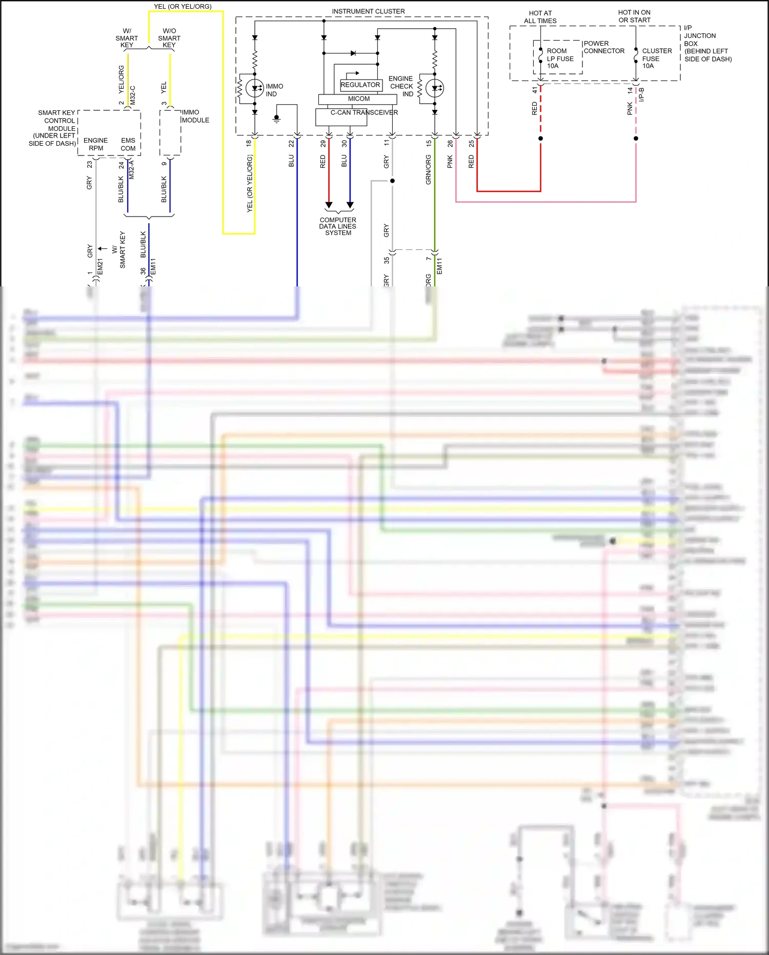 Wiring diagram blu for Kia Rio III (2011-2015) (63 of 102)