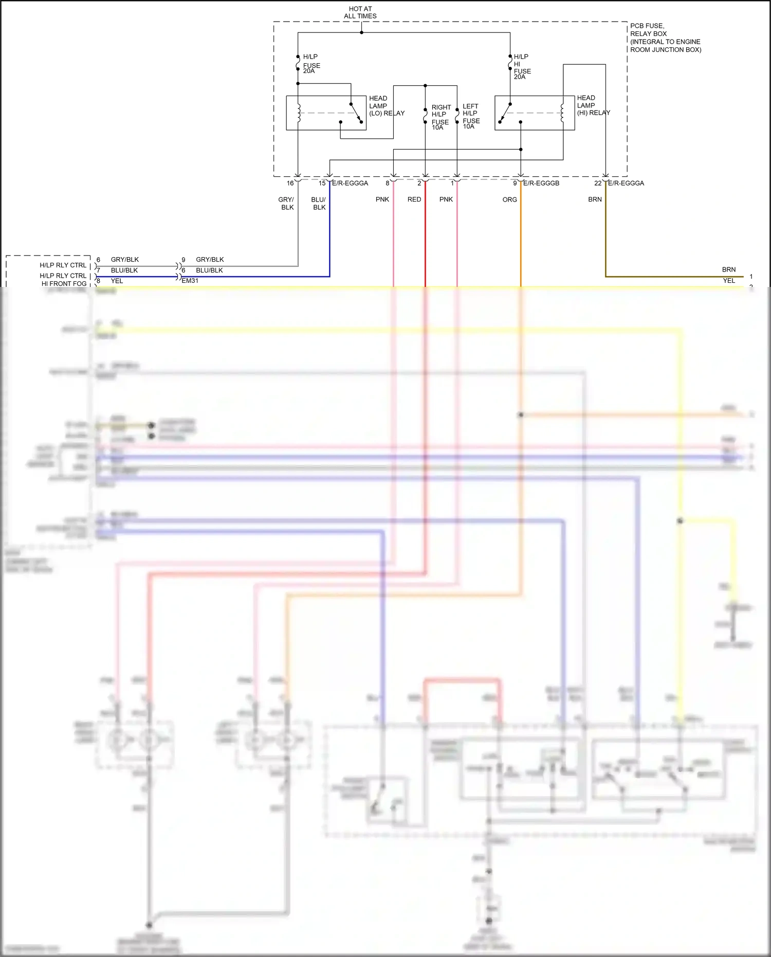 Wiring diagram blu for Kia Rio III (2011-2015) (83 of 102)
