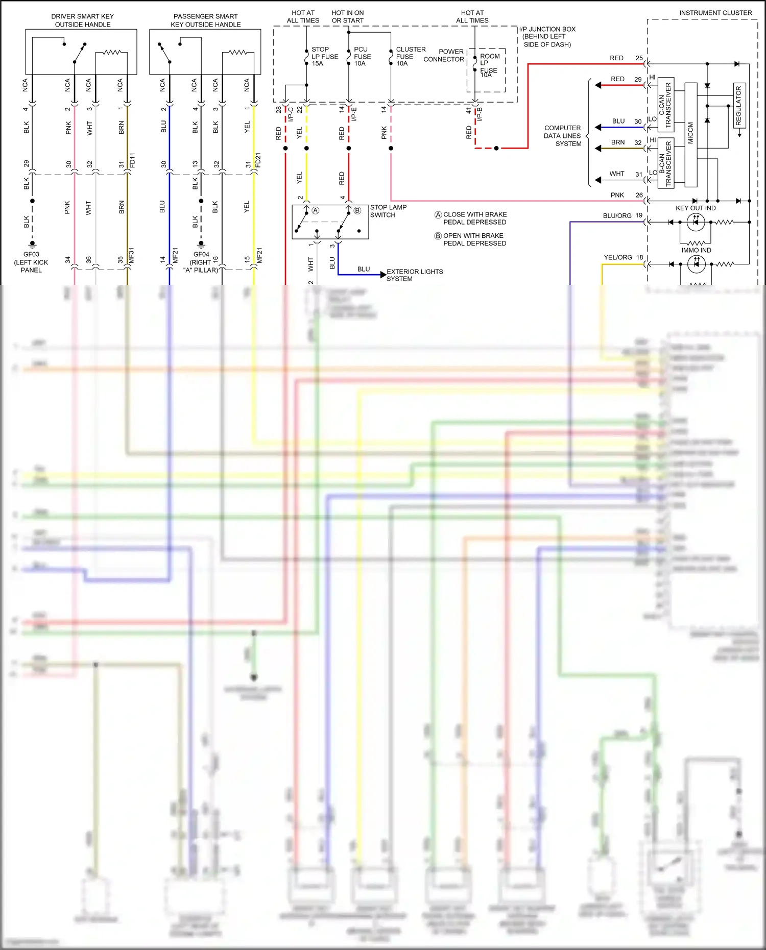 Wiring diagram blu for Kia Rio III (2011-2015) (102 of 102)