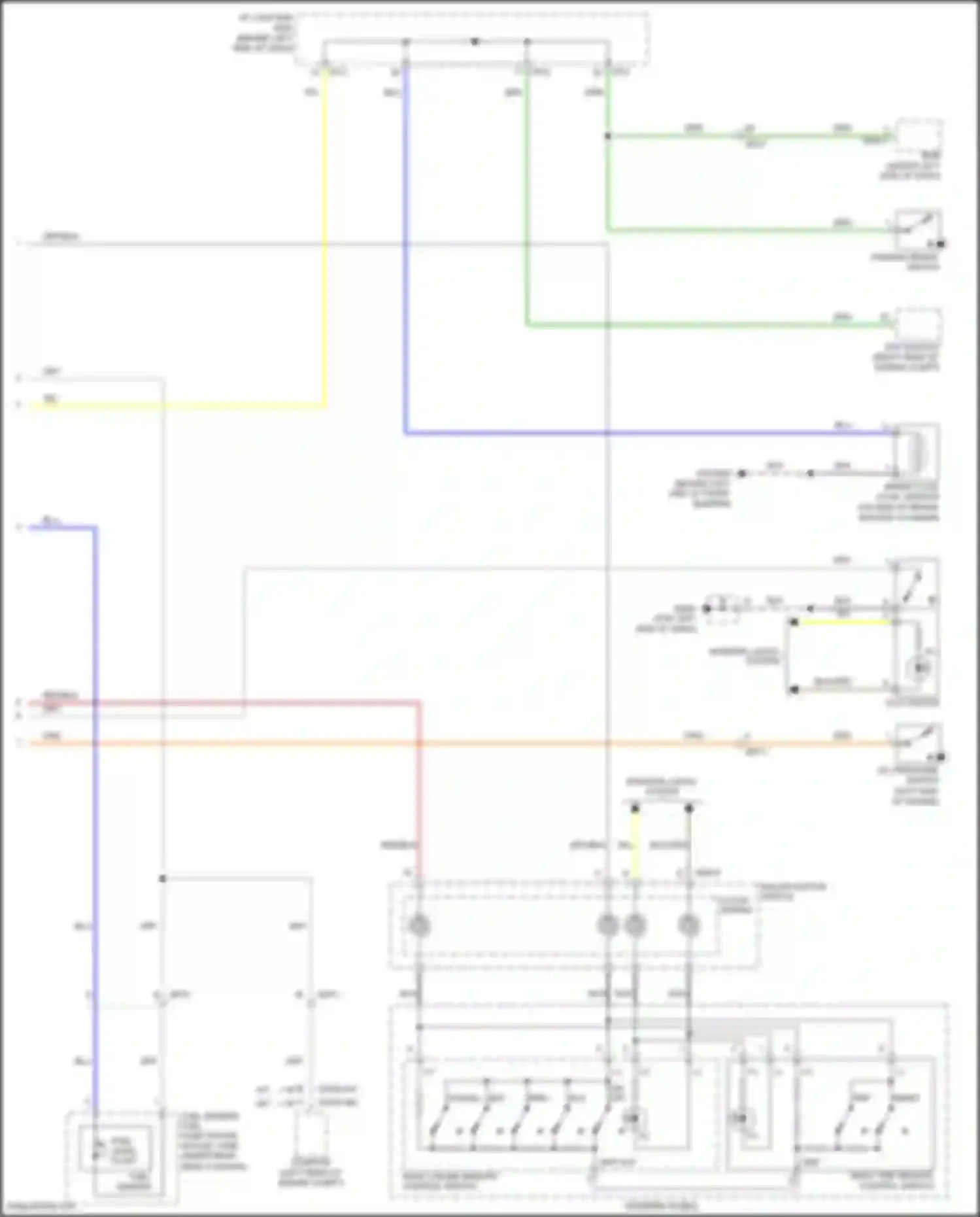 Wiring diagram brake fluid level sensor for Kia Rio III (2011-2015) (3 of 4)