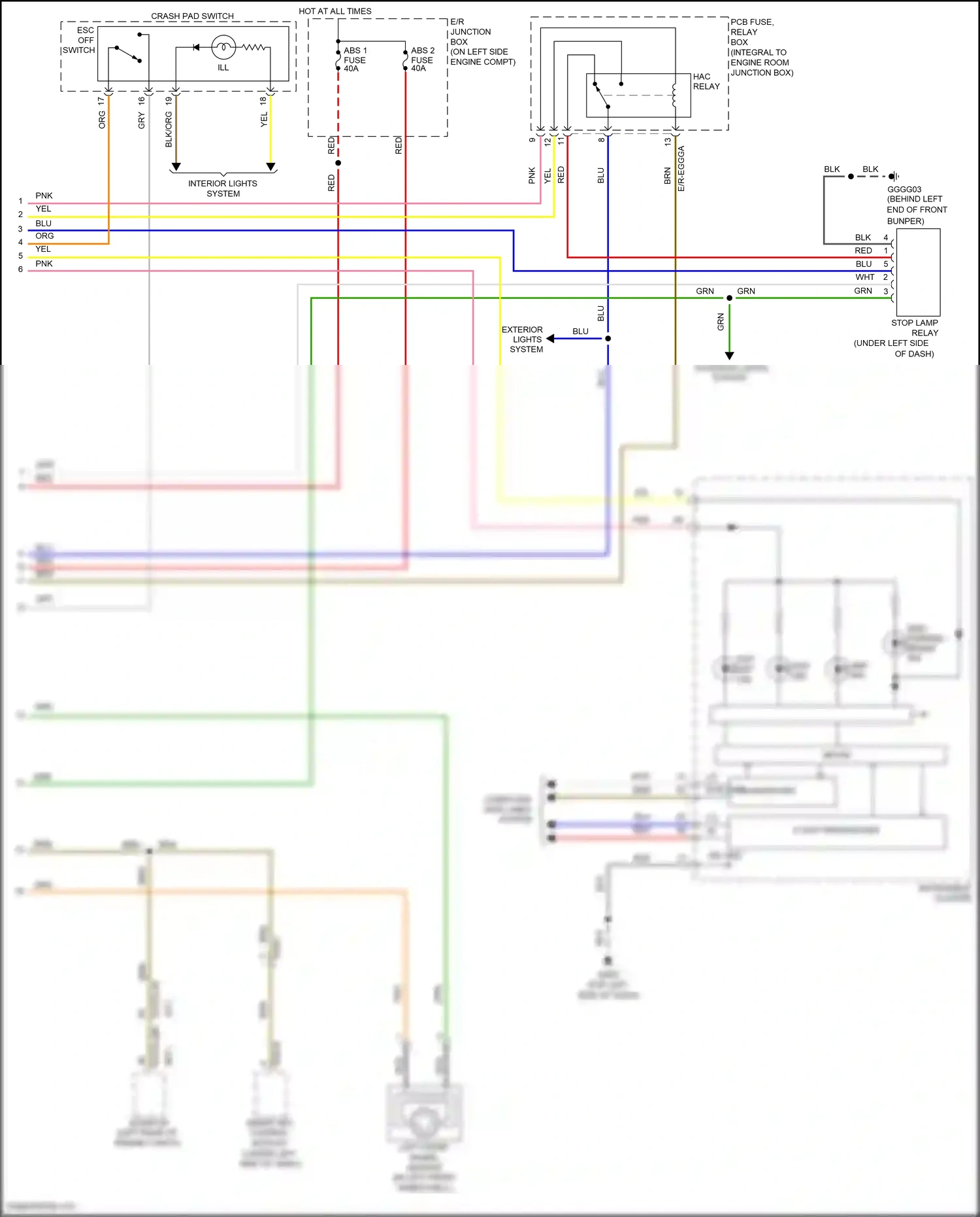 Wiring diagram brn for Kia Rio III (2011-2015) (2 of 95)