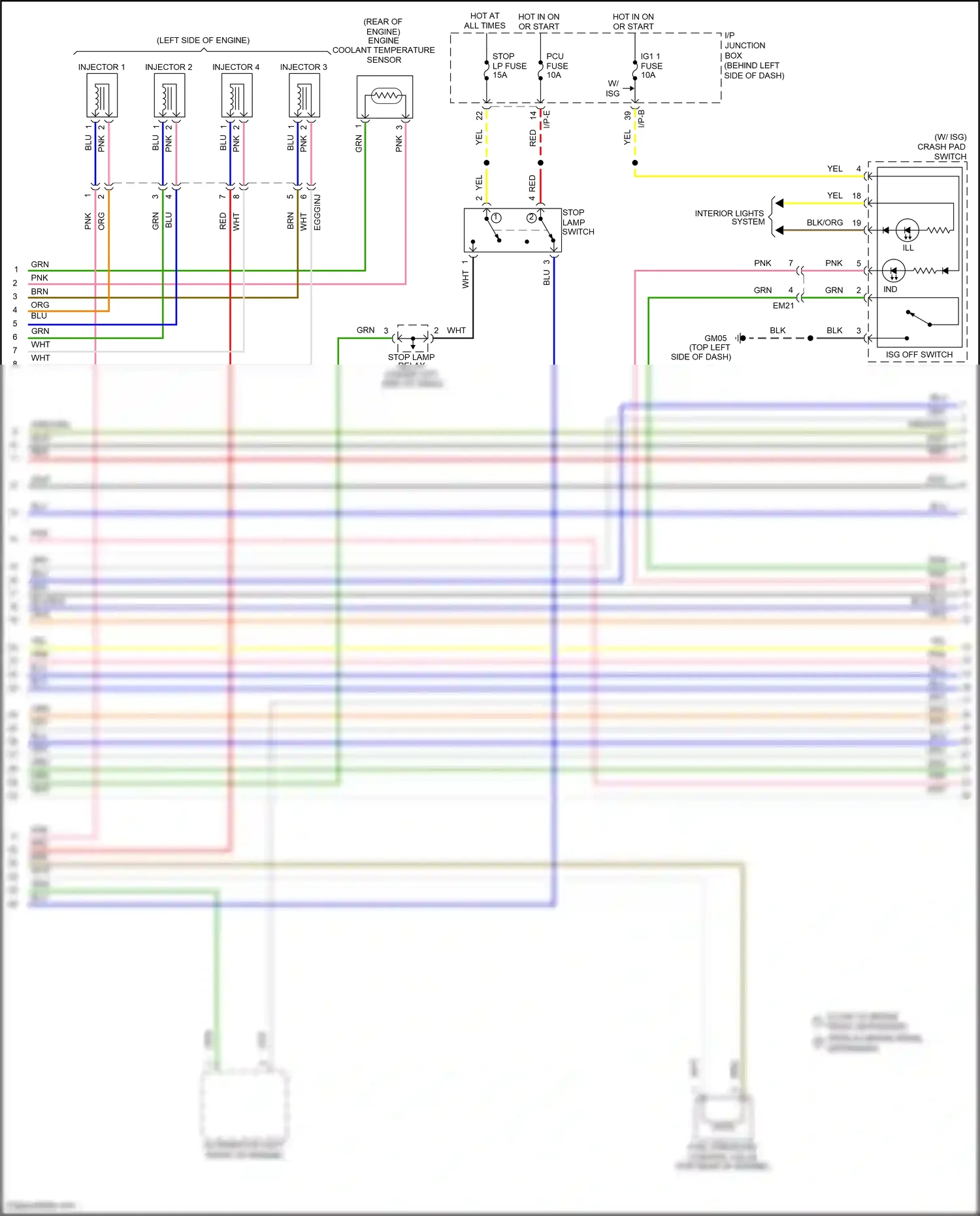 Wiring diagram brn for Kia Rio III (2011-2015) (30 of 95)