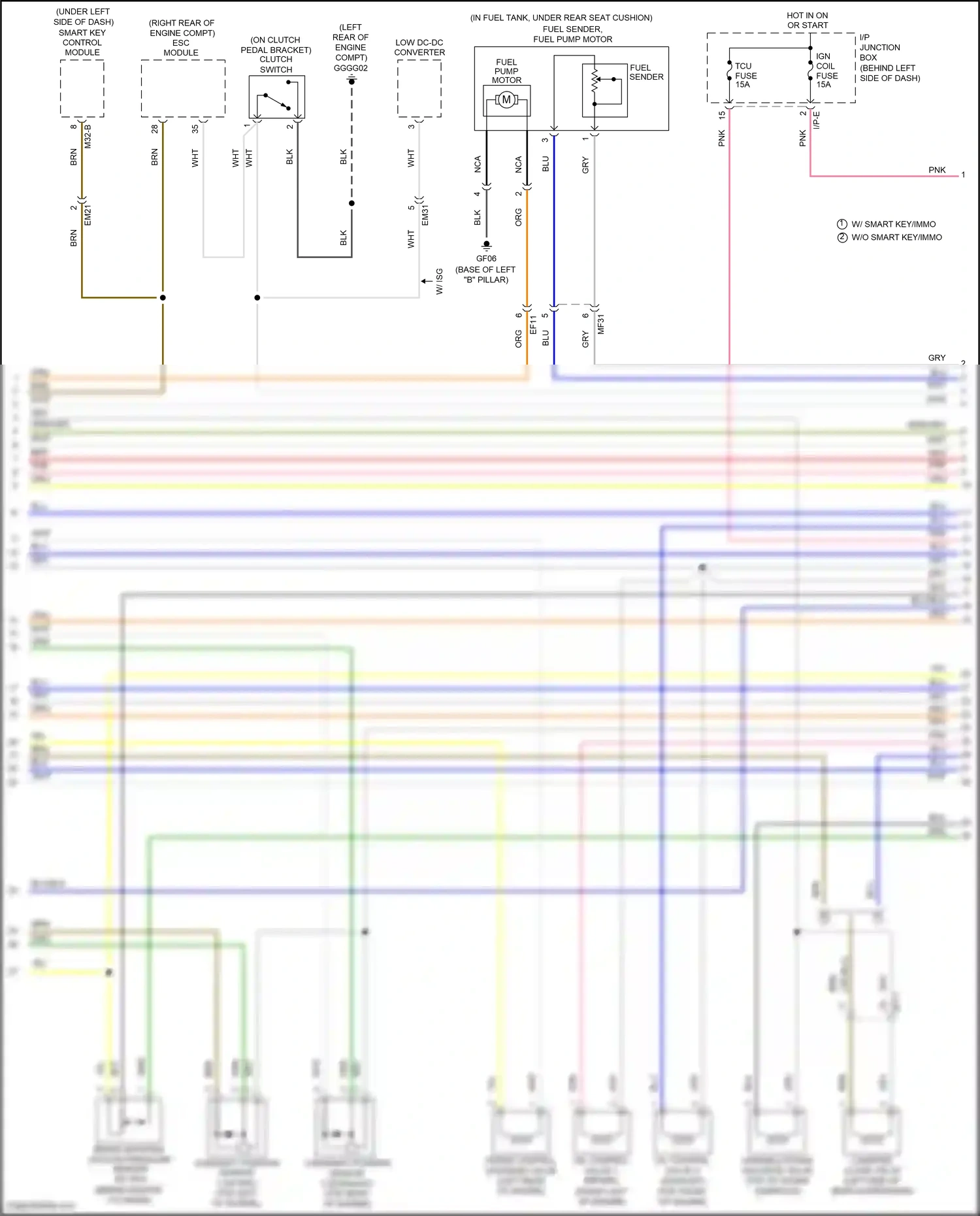 Wiring diagram brn for Kia Rio III (2011-2015) (28 of 95)