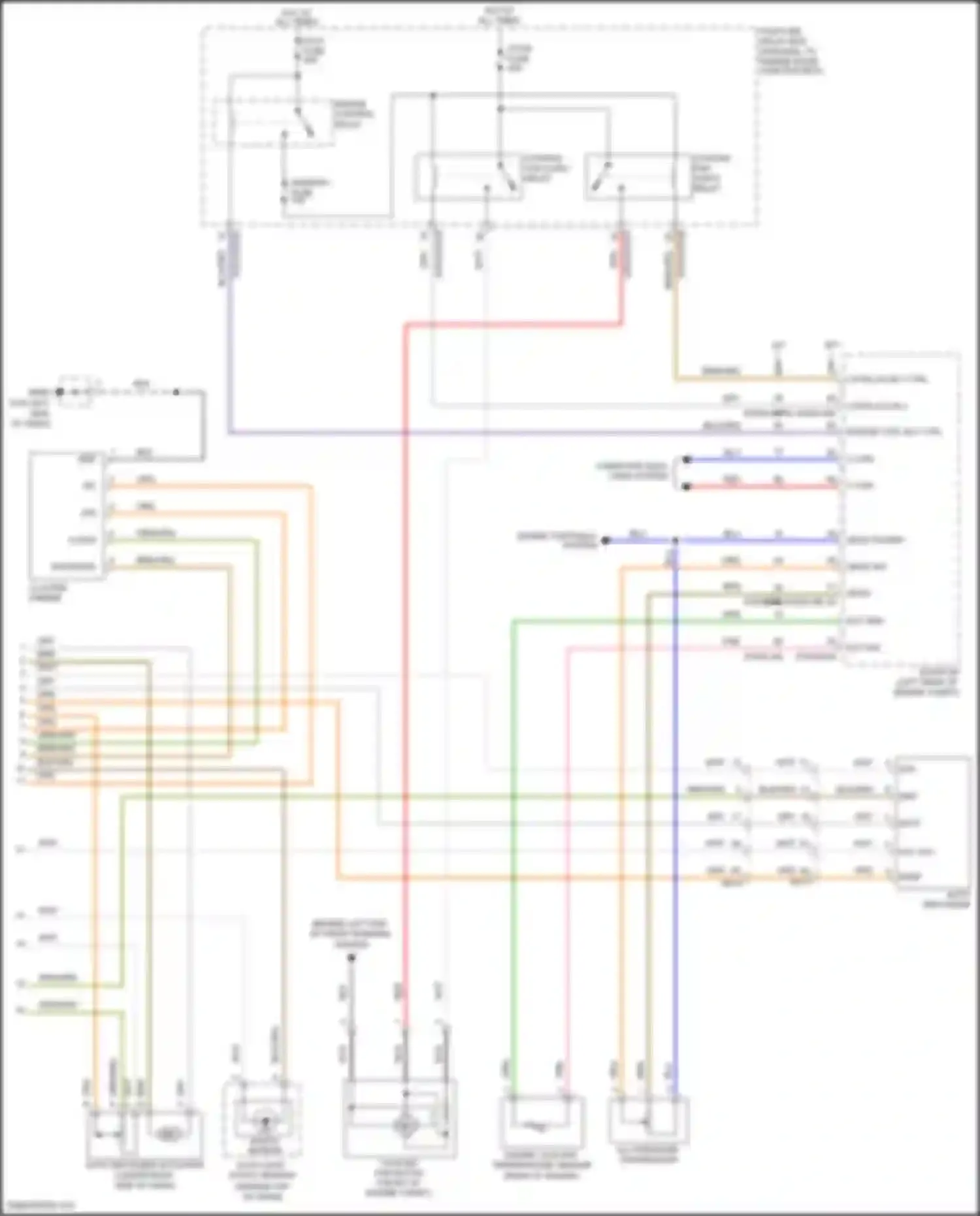 Wiring diagram computer data lines system for Kia Rio III (2011-2015) (4 of 42)