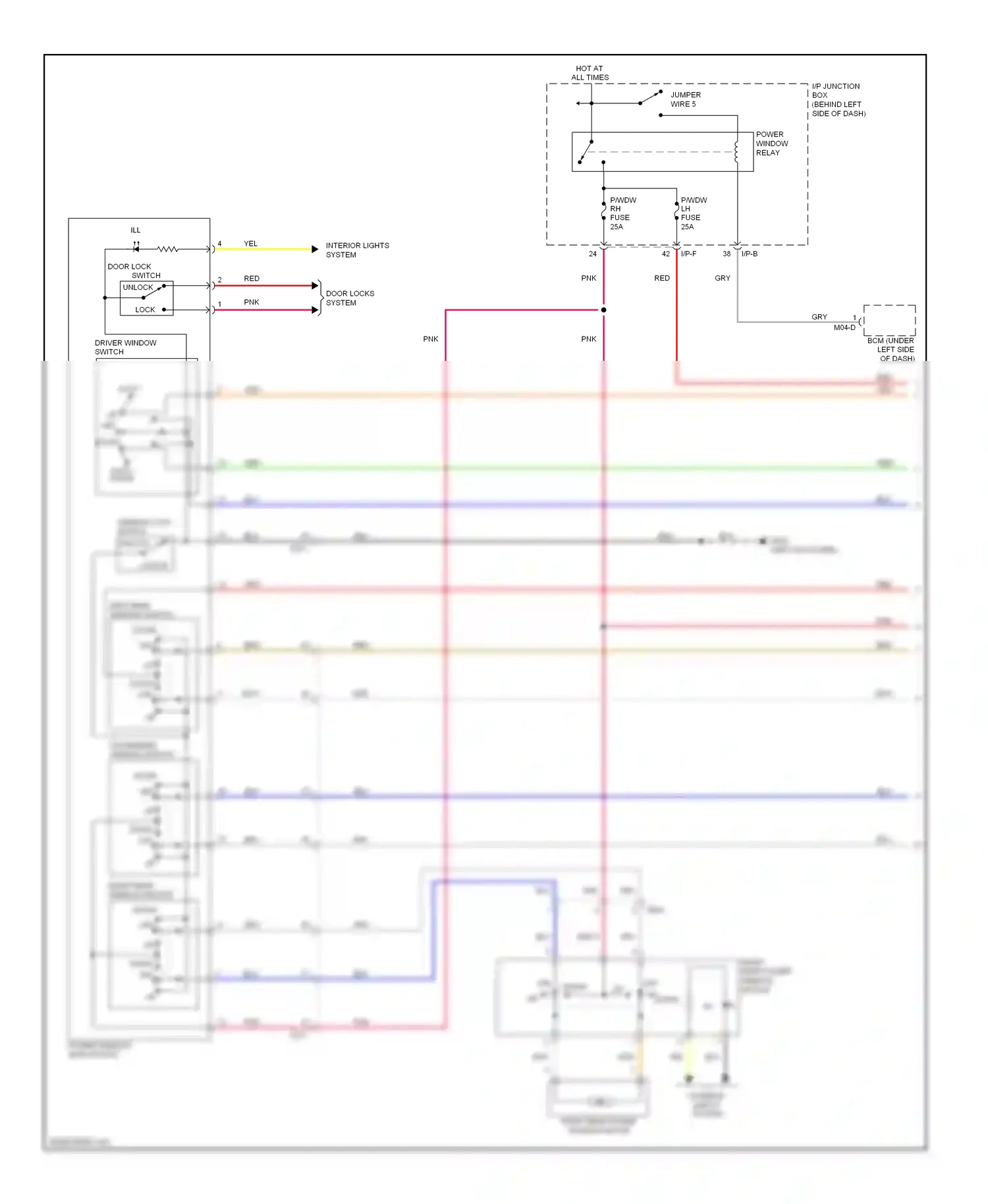 Wiring diagram down off for Kia Rio III (2011-2015) (1 of 1)