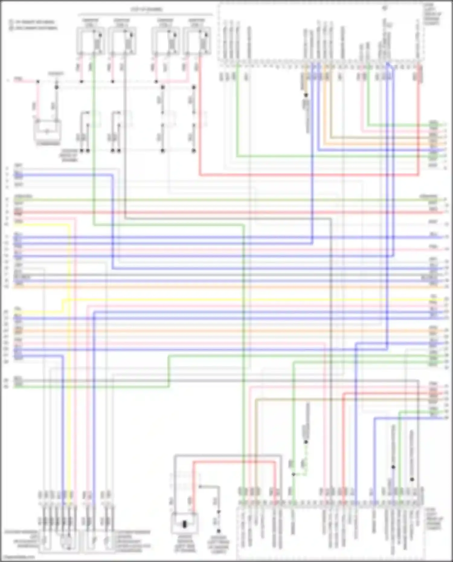 Wiring diagram ecm (left rear of for Kia Rio III (2011-2015) (1 of 2)
