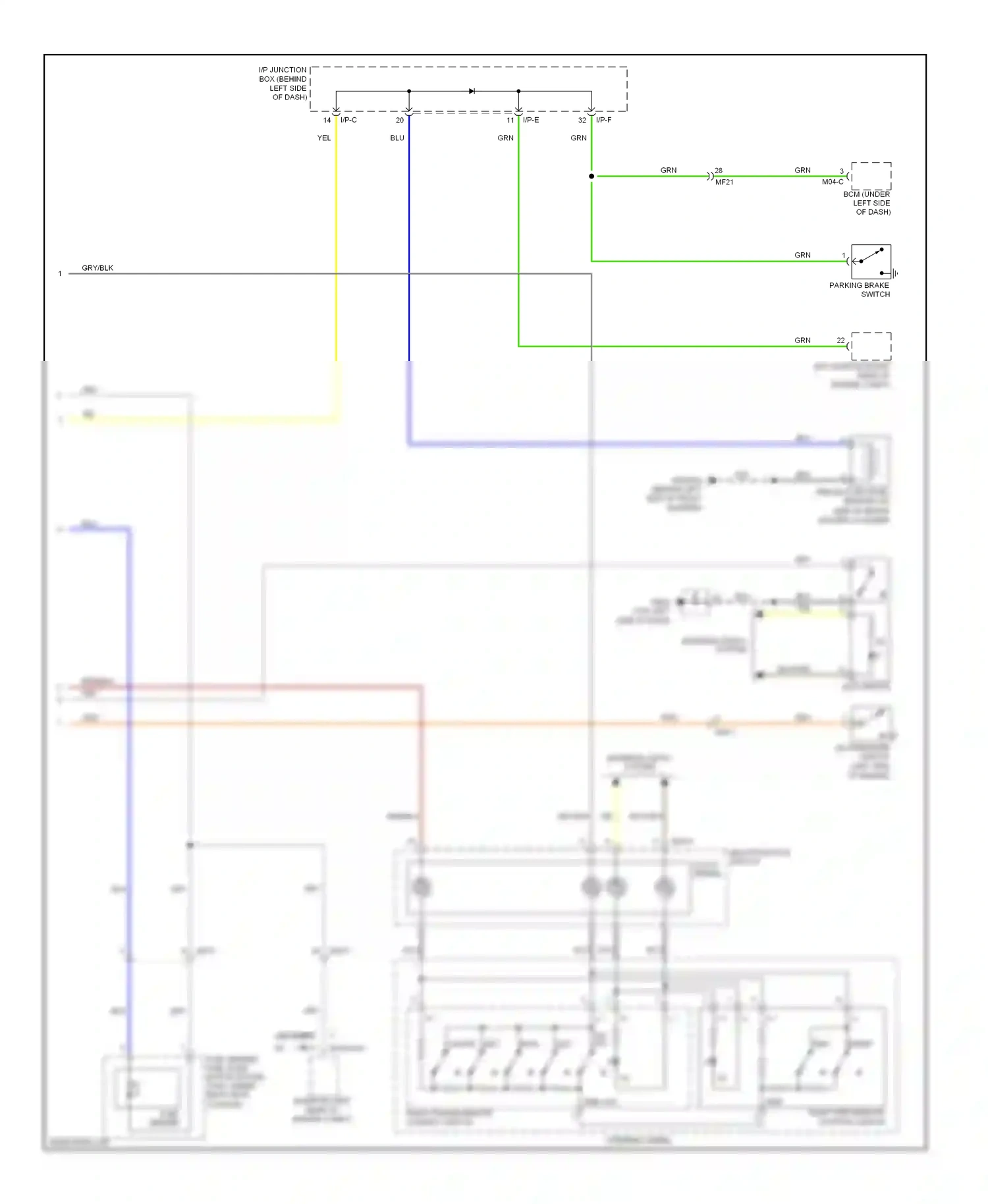Wiring diagram eco switch for Kia Rio III (2011-2015) (2 of 7)