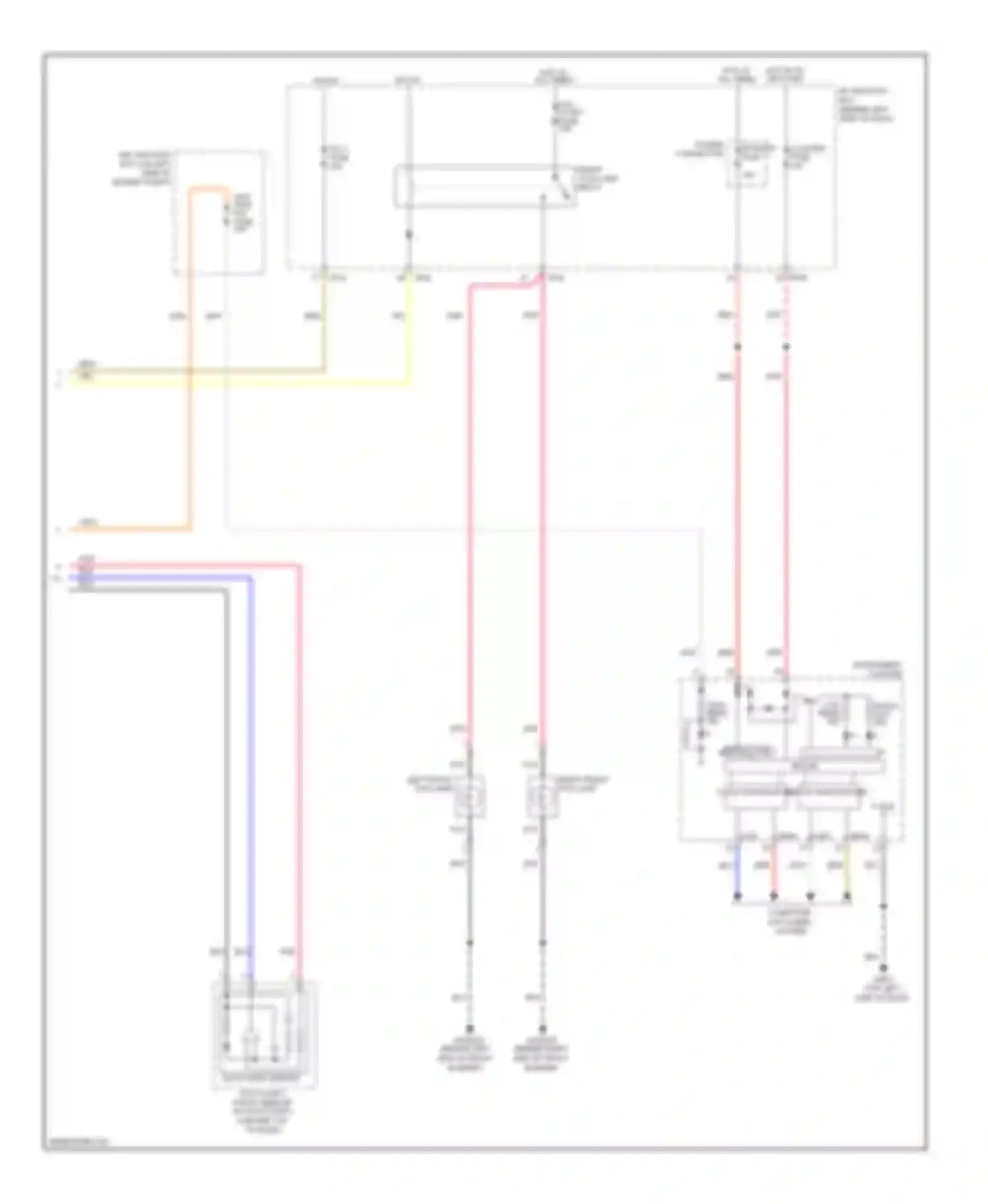 Wiring diagram front fog lamp relay for Kia Rio III (2011-2015) (3 of 6)