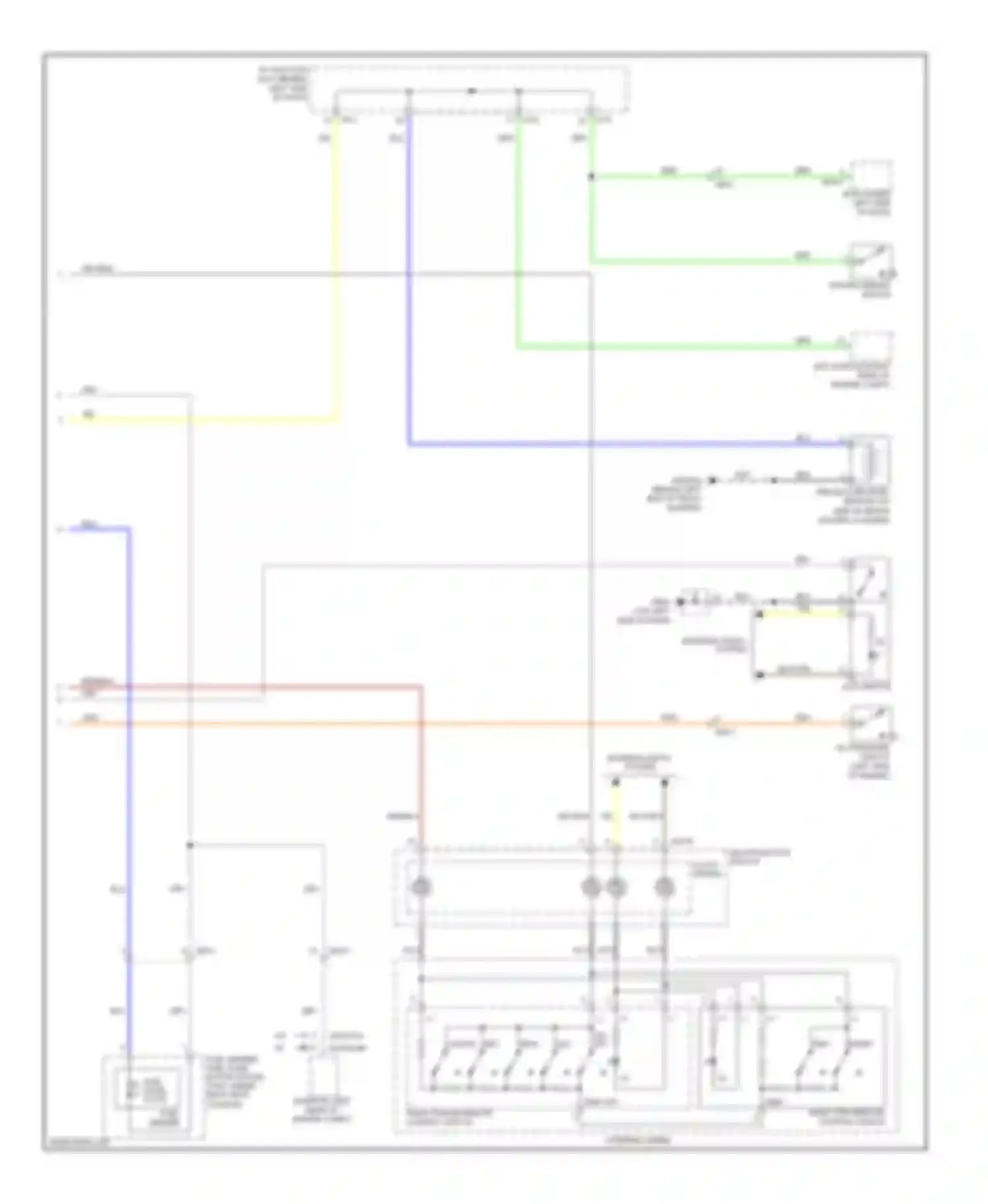 Wiring diagram fuel level float for Kia Rio III (2011-2015) (1 of 2)