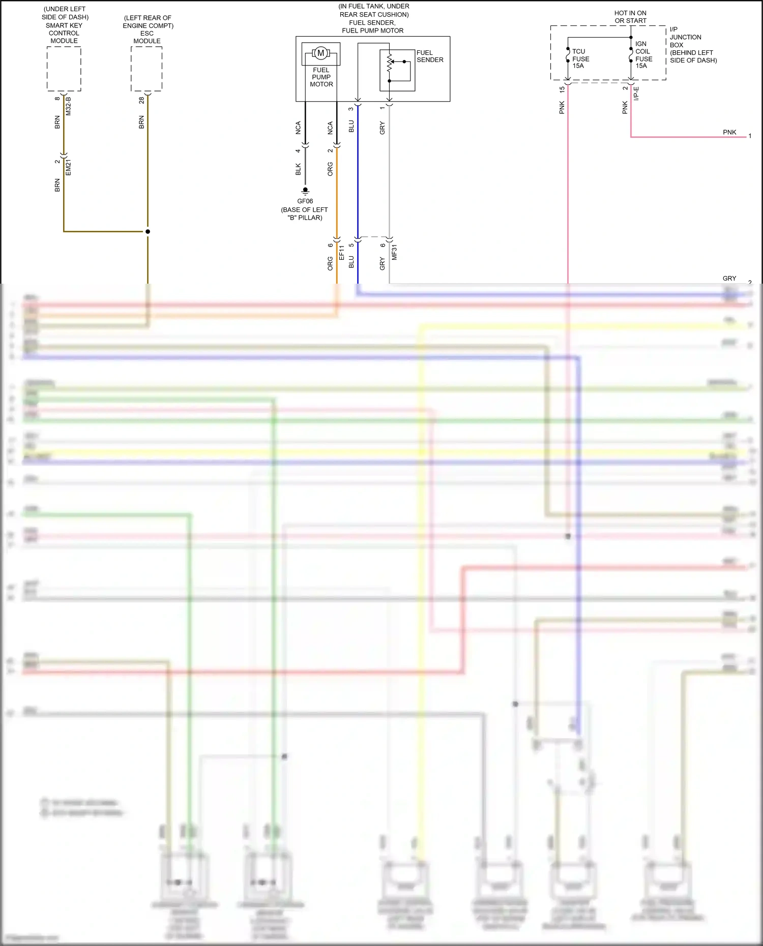 Kia Rio III (2011-2015) grn/org wiring diagram  (10 of 46)