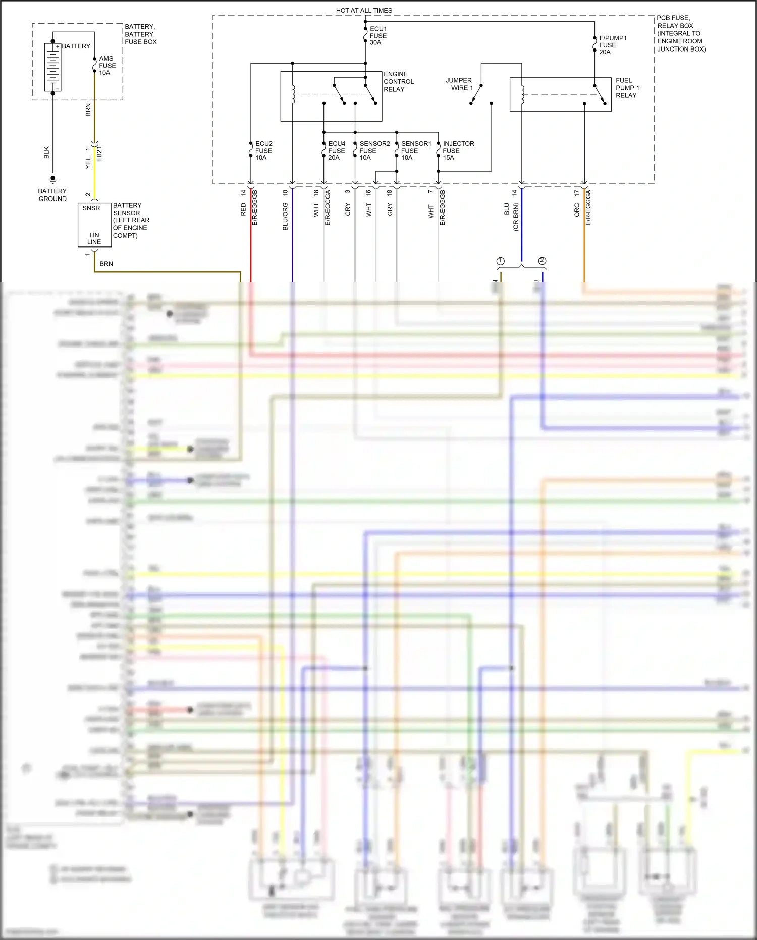 Kia Rio III (2011-2015) grn/org wiring diagram  (16 of 46)