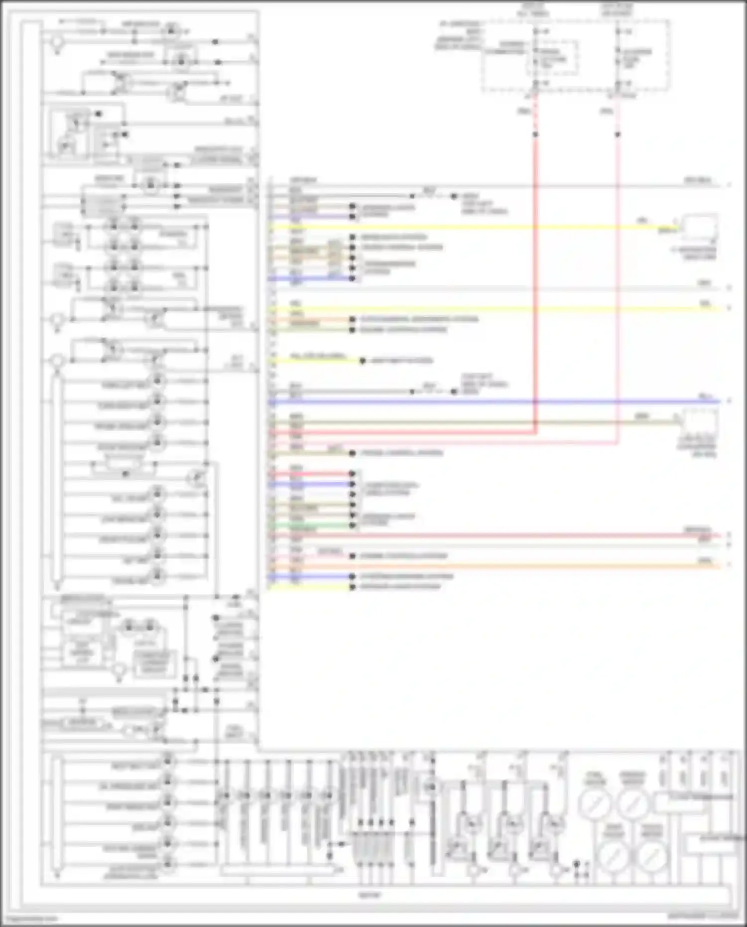 Wiring diagram lcd control circuit for Kia Rio III (2011-2015) (2 of 2)