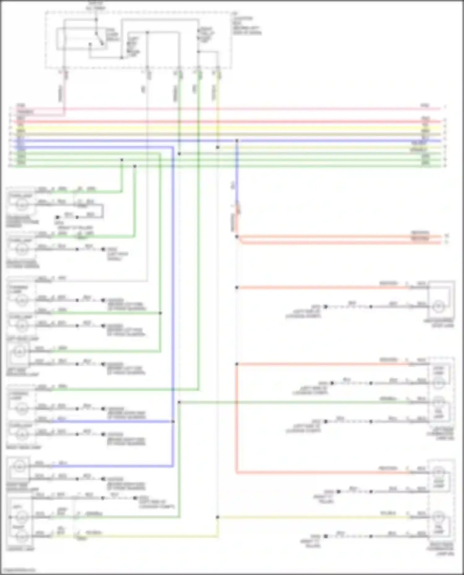 Wiring diagram left side repeater lamp for Kia Rio III (2011-2015) (1 of 3)