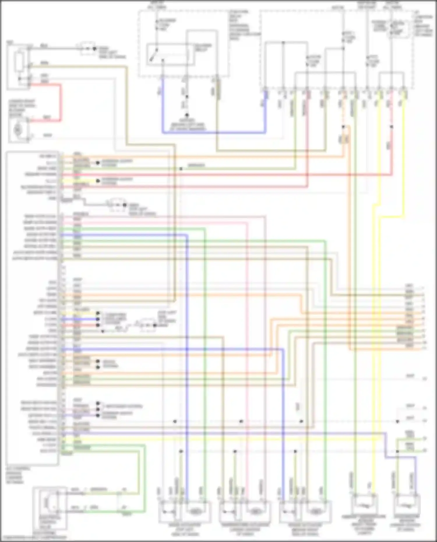 Wiring diagram mode actr def for Kia Rio III (2011-2015) (1 of 2)