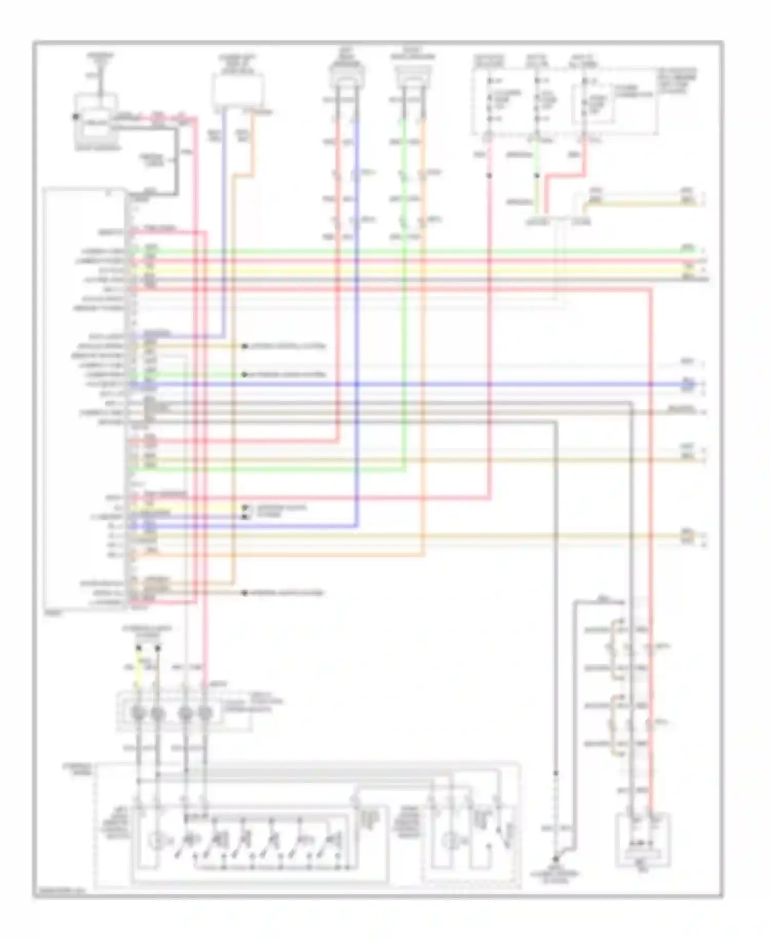Wiring diagram multi- function clock spring switch for Kia Rio III (2011-2015) (1 of 1)