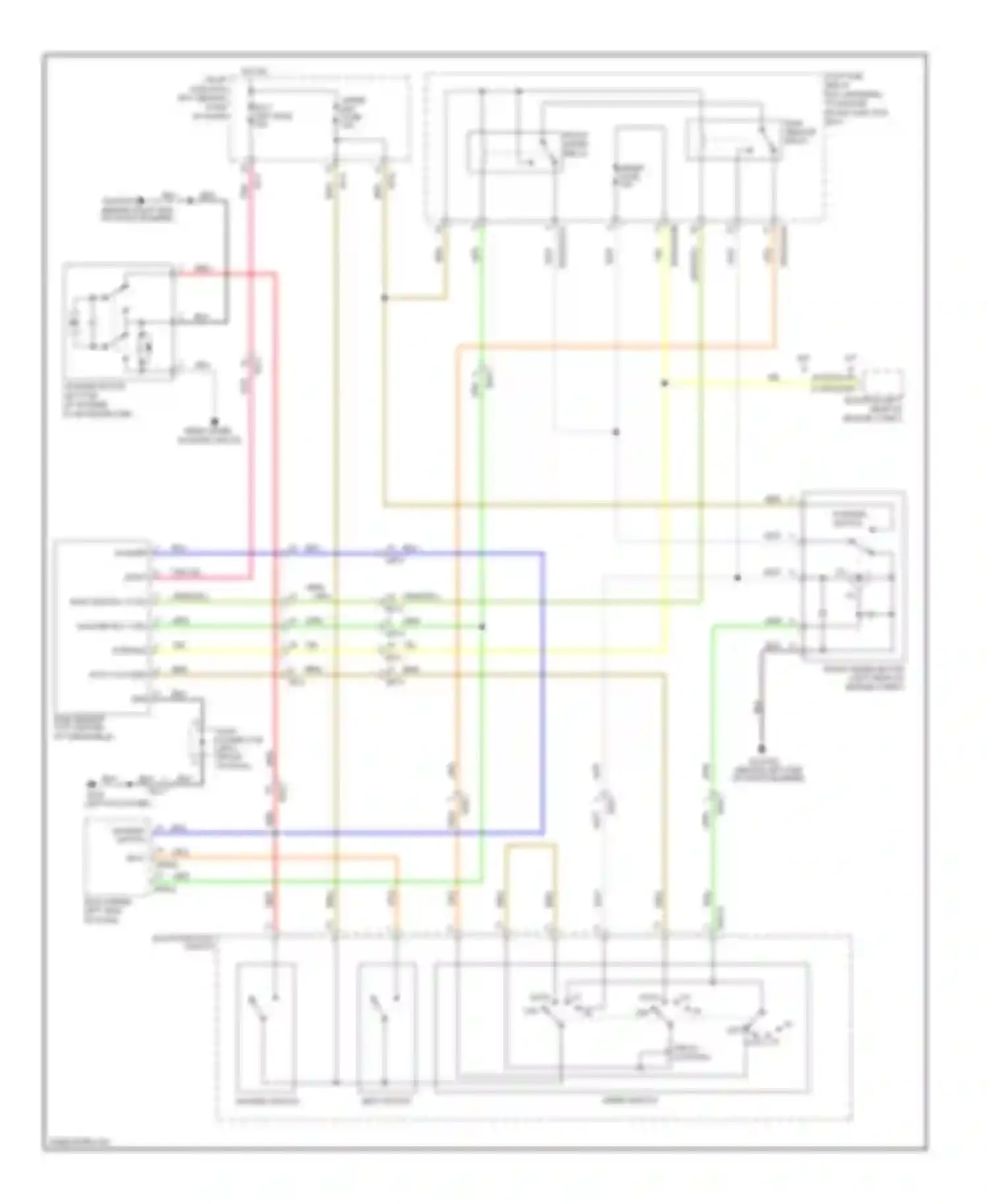 Wiring diagram rear wiper/ washer circuit for Kia Rio III (2011-2015) (2 of 4)