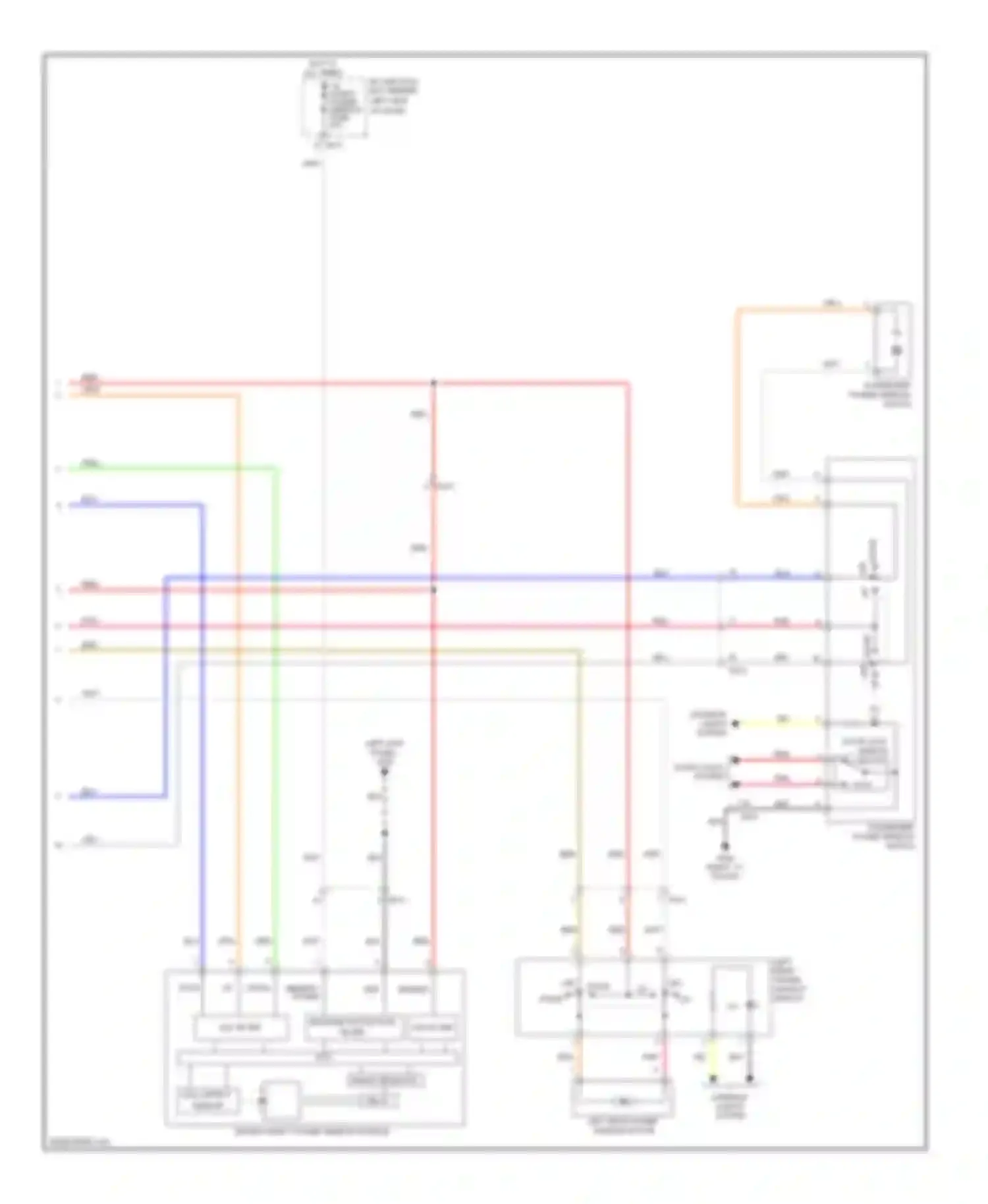 Wiring diagram reverse protection, filter for Kia Rio III (2011-2015) (2 of 2)