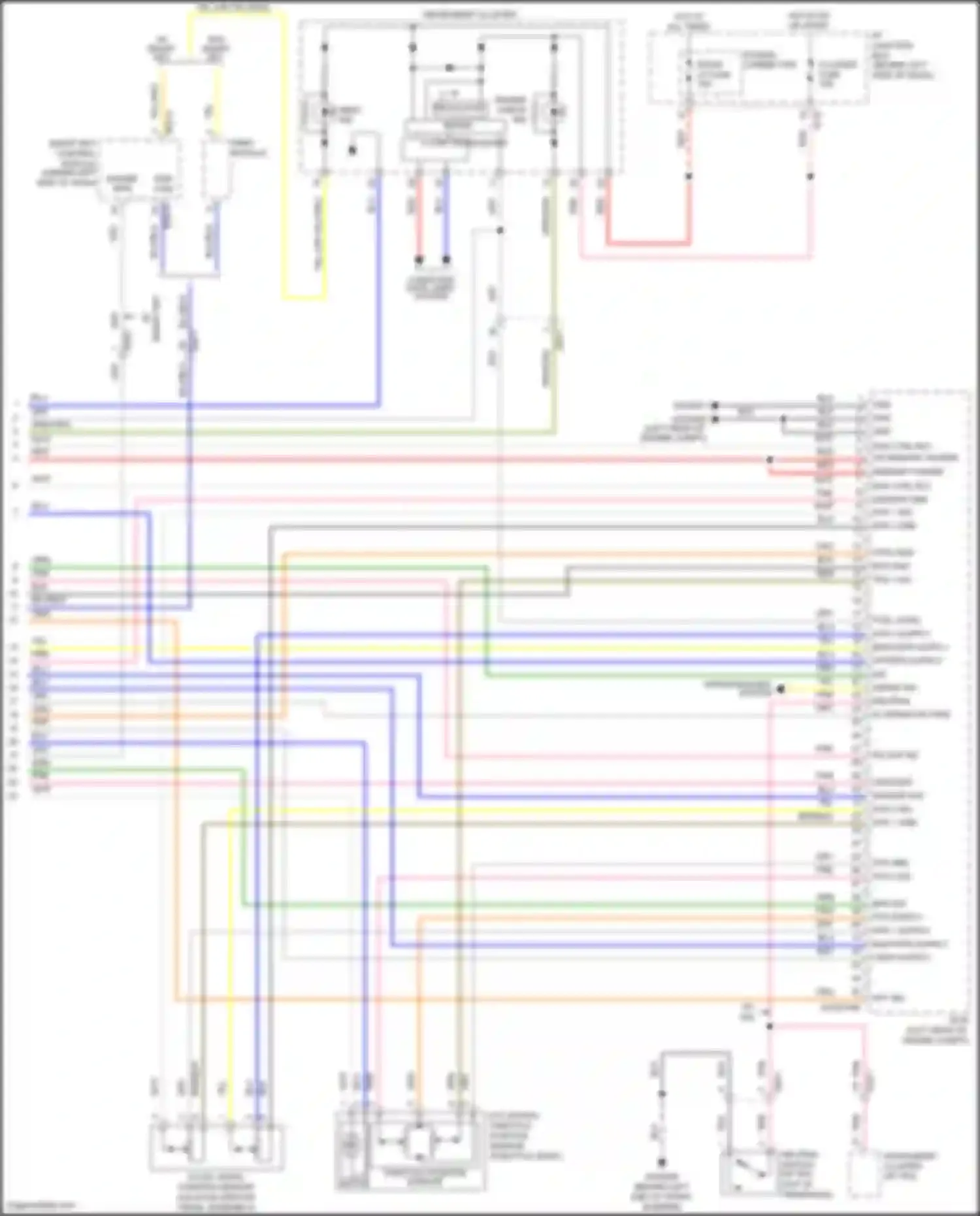 Wiring diagram sensor sig for Kia Rio III (2011-2015) (3 of 3)