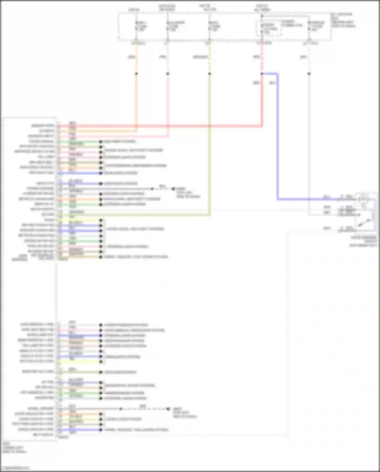 Wiring diagram tail lamp sw for Kia Rio III (2011-2015) (1 of 3)