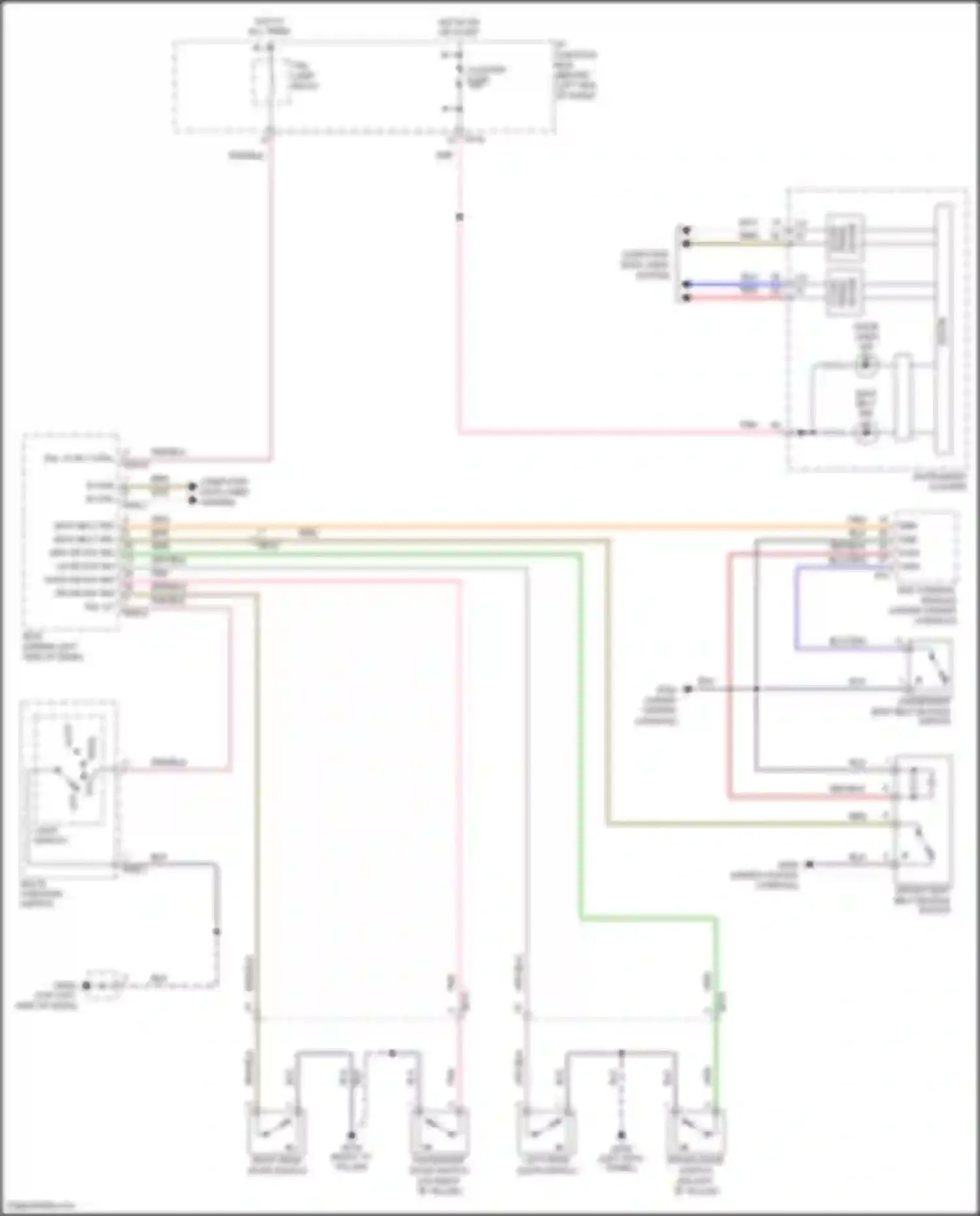 Wiring diagram tail lp rly ctrl for Kia Rio III (2011-2015) (1 of 1)