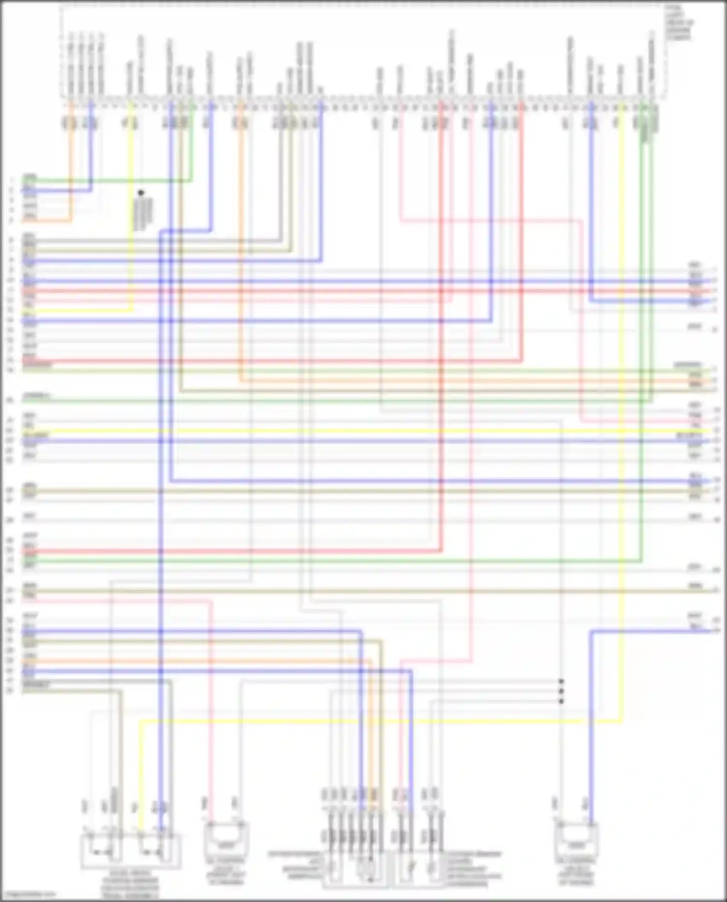 Wiring diagram vfs line for Kia Rio III (2011-2015) (2 of 2)