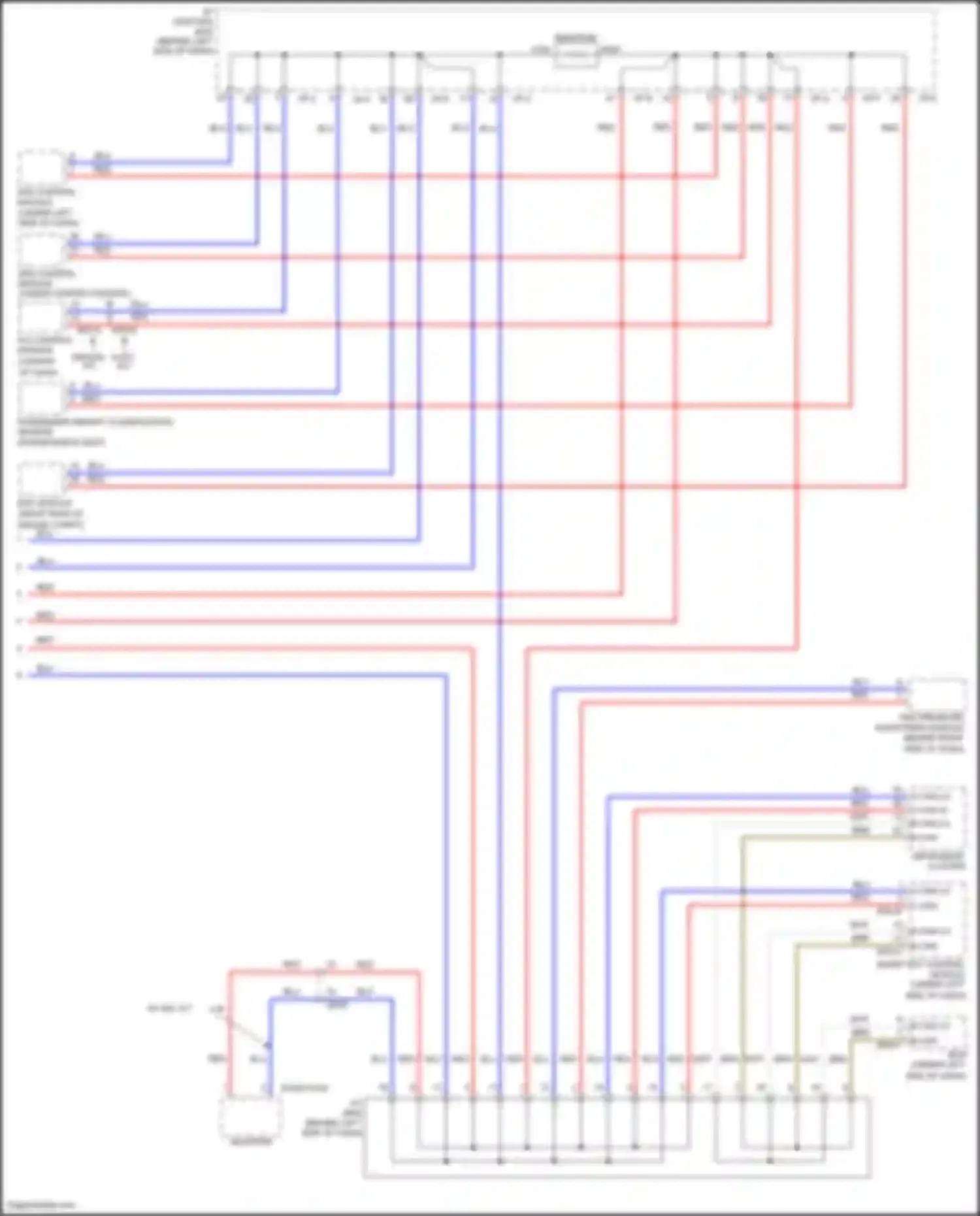 Wiring diagram w/ isg, a/t for Kia Rio III (2011-2015) (1 of 4)