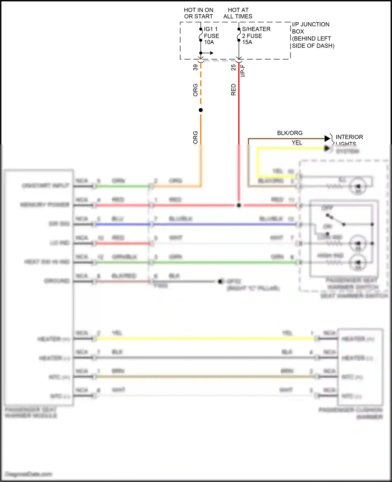 Wiring diagram yel for Kia Rio III (2011-2015) (52 of 100)
