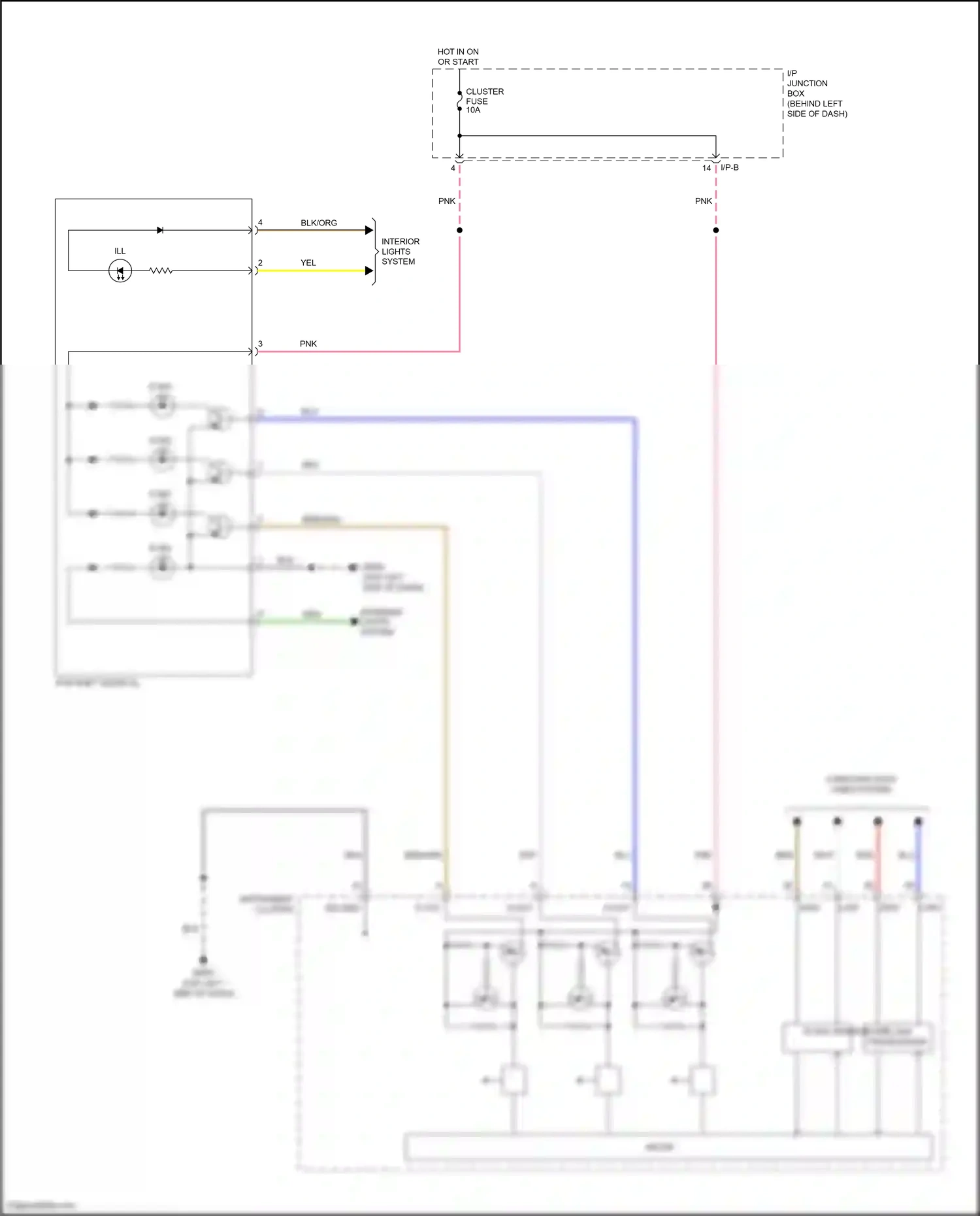 Wiring diagram yel for Kia Rio III (2011-2015) (80 of 100)