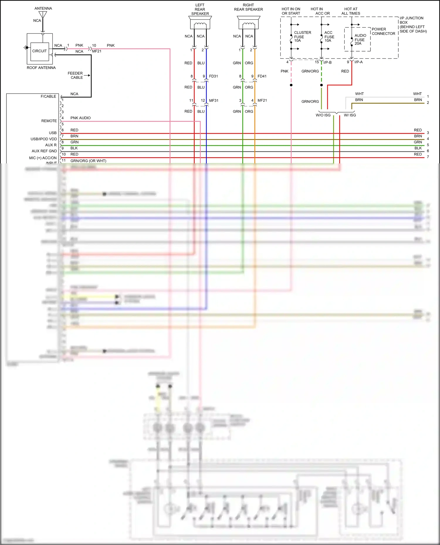 Wiring diagram yel for Kia Rio III (2011-2015) (94 of 100)