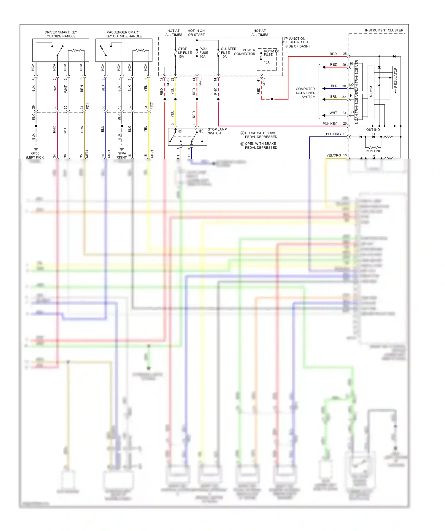 Wiring diagram yel for Kia Rio III (2011-2015) (9 of 100)