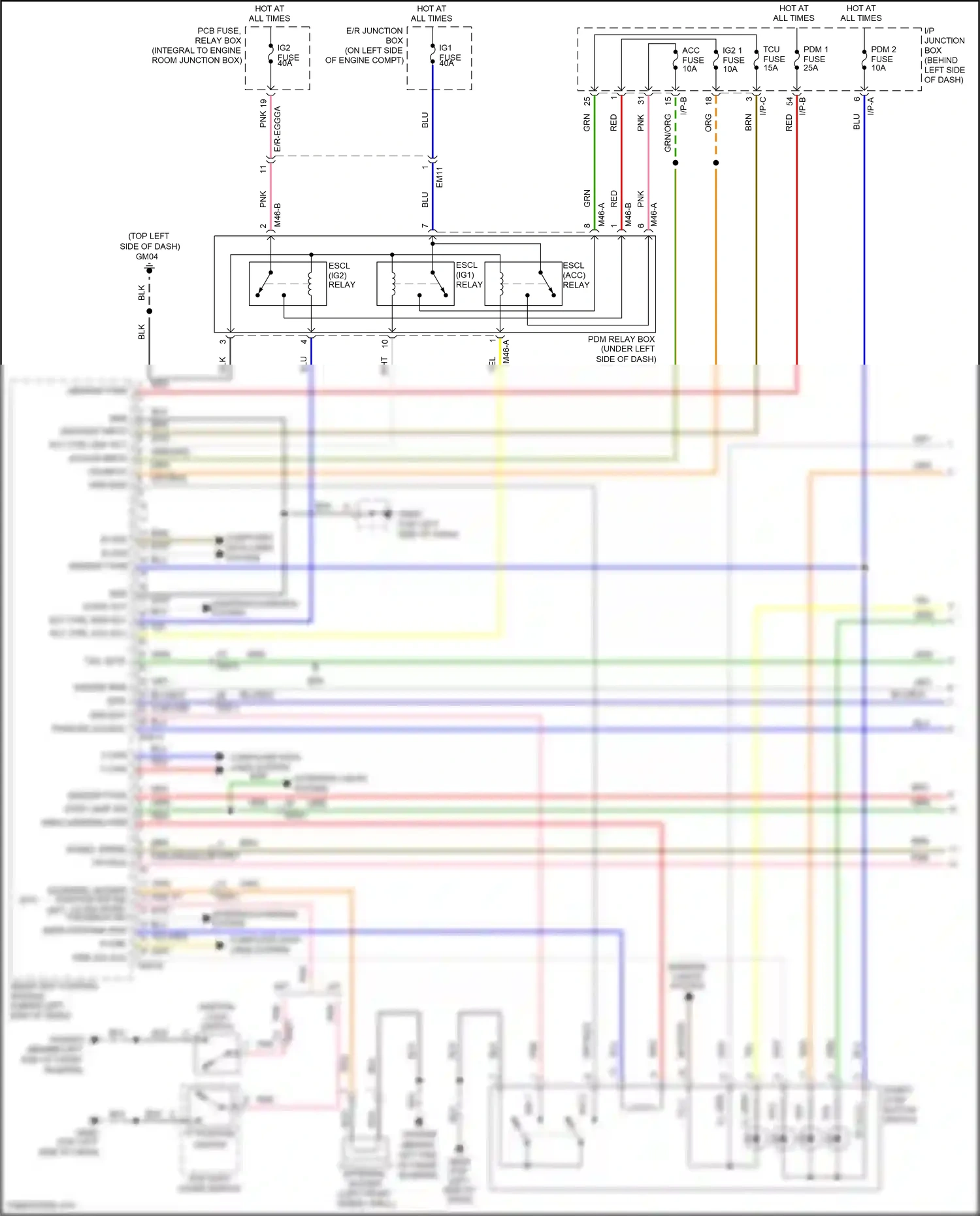 Wiring diagram yel for Kia Rio III (2011-2015) (92 of 100)