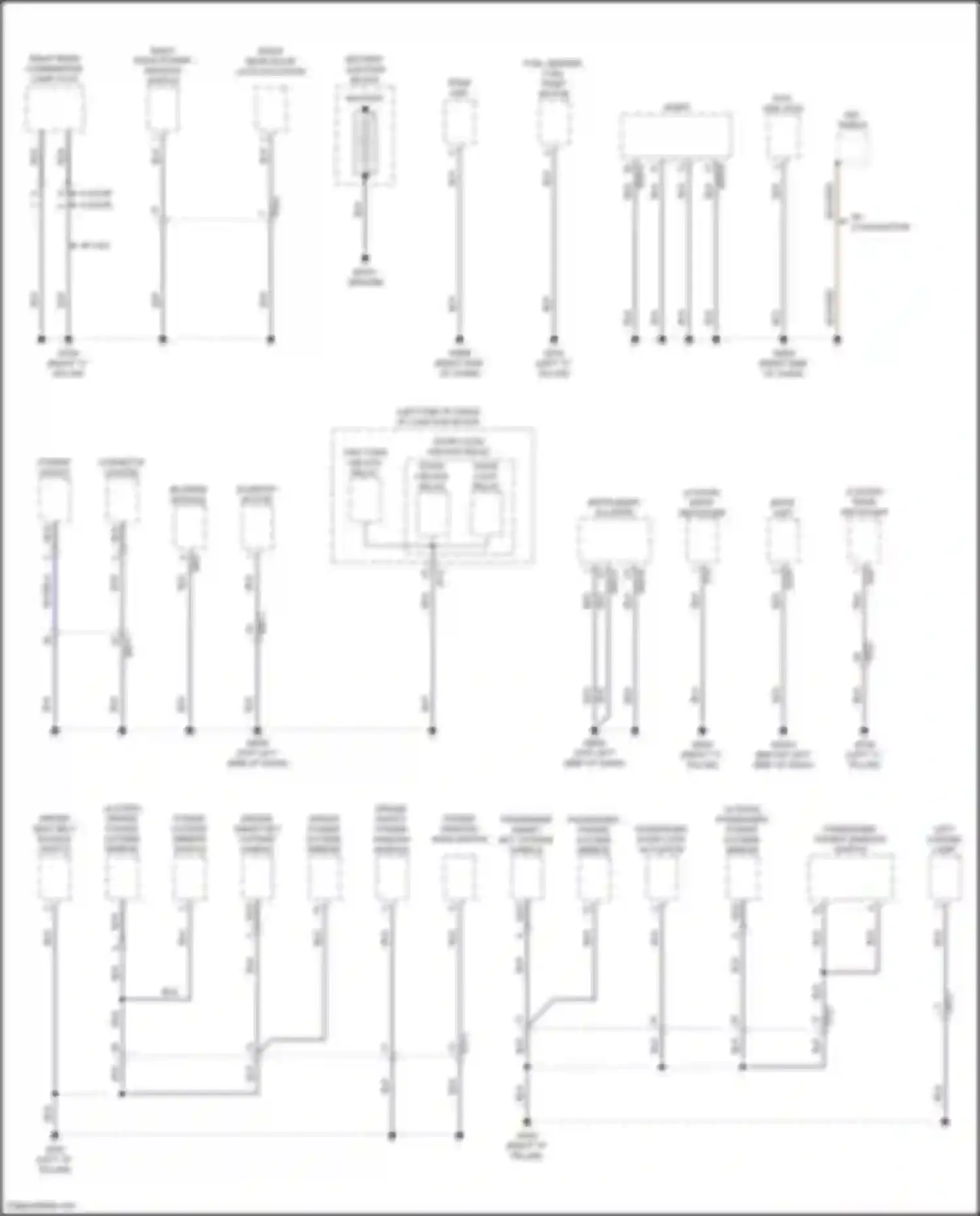 Rio Kia IV facelift (2020-2024): Ground distribution circuit (2 of 4)