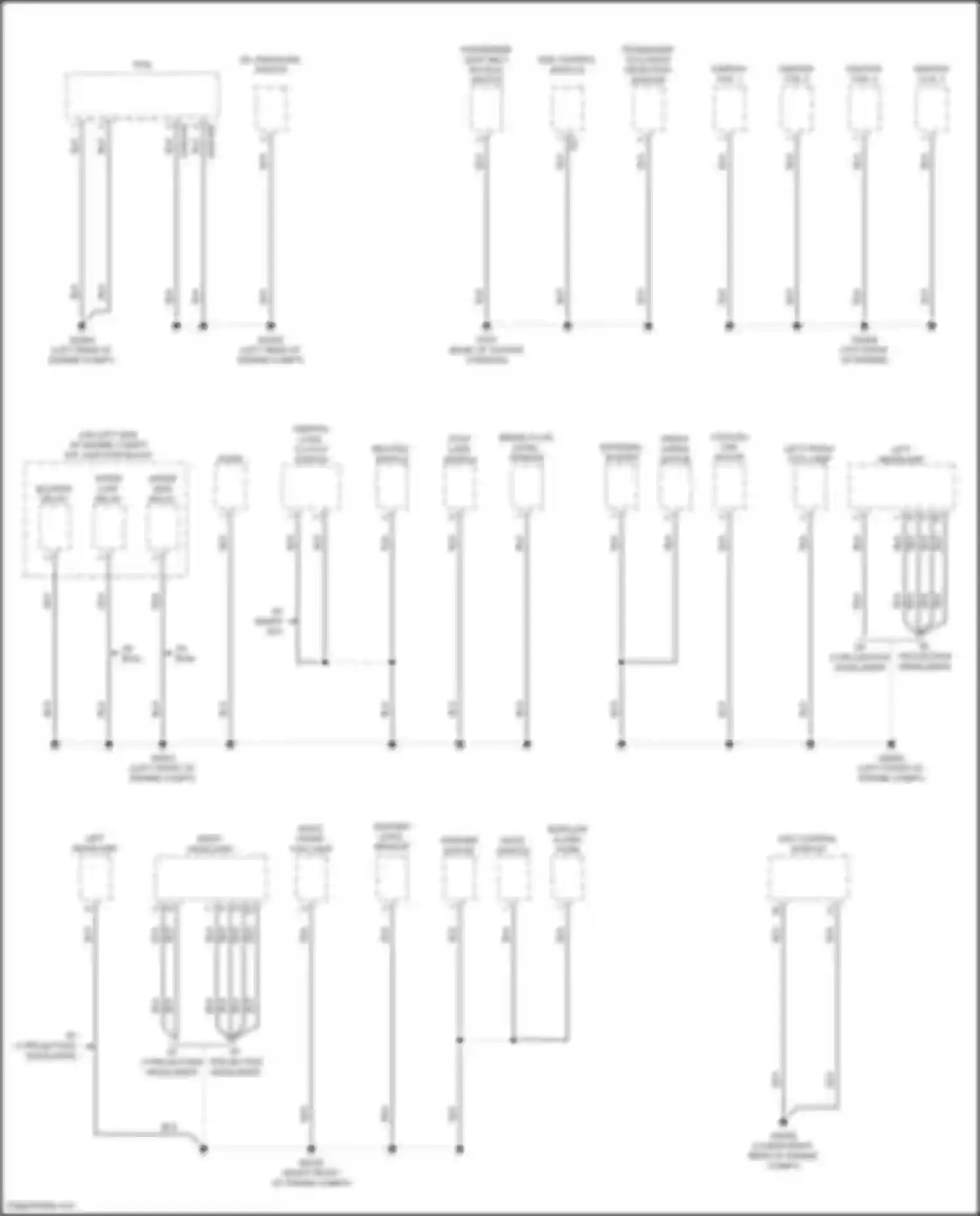 Rio Kia IV facelift (2020-2024): Ground distribution circuit (4 of 4)