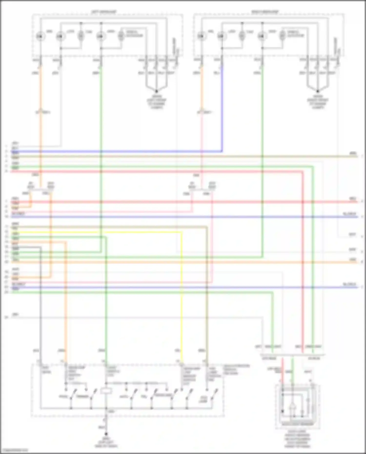 Rio Kia IV facelift (2020-2024): Headlights circuit, w/ led headlights (2 of 3)