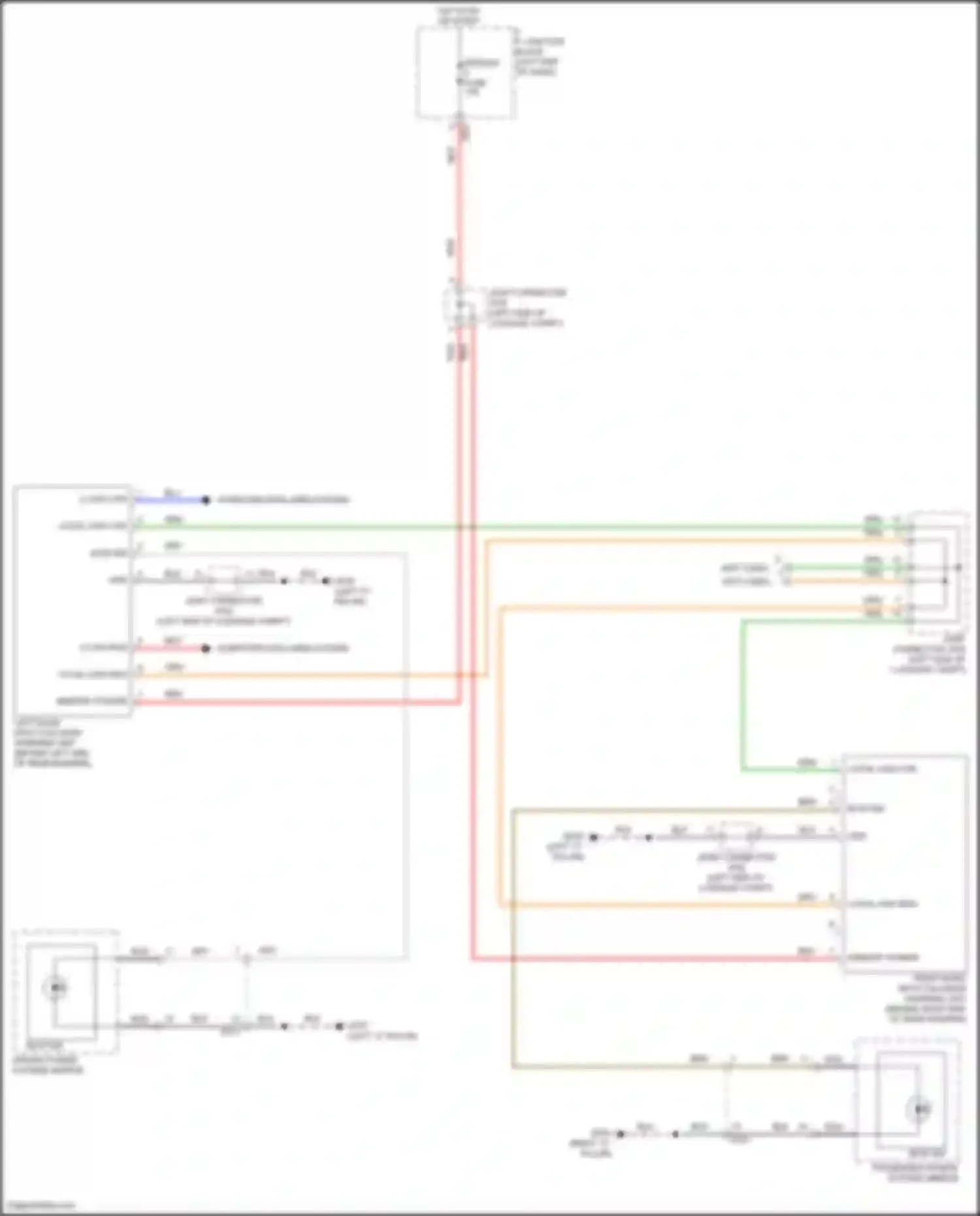 Rio Kia IV facelift (2020-2024): Blind spot information system circuit