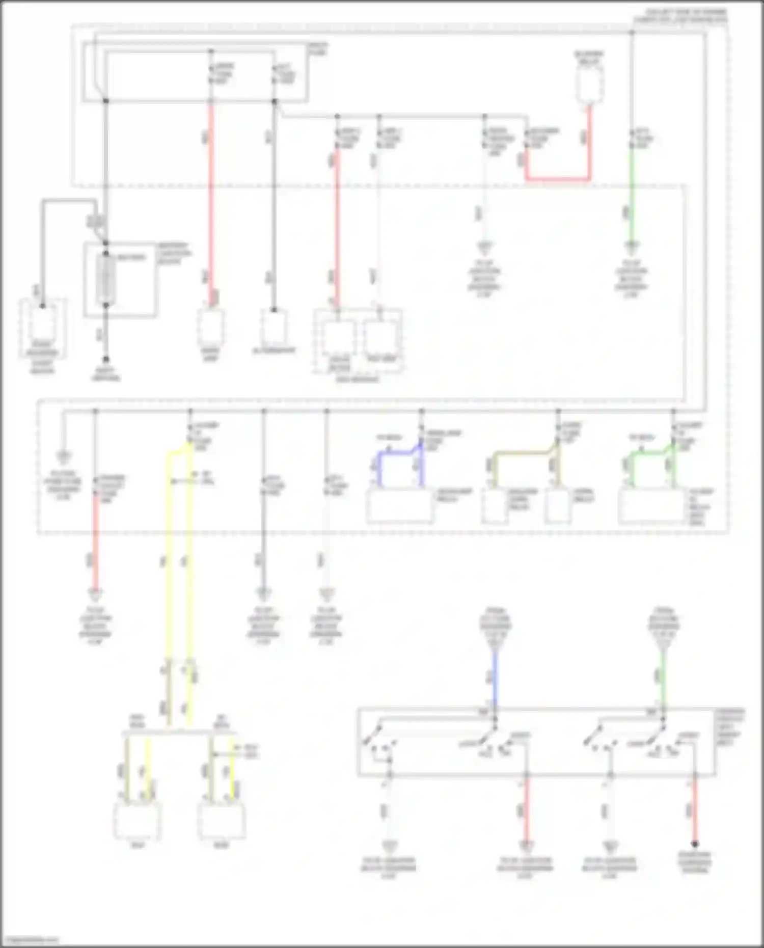 Rio Kia IV facelift (2020-2024): Power distribution circuit (1 of 8)