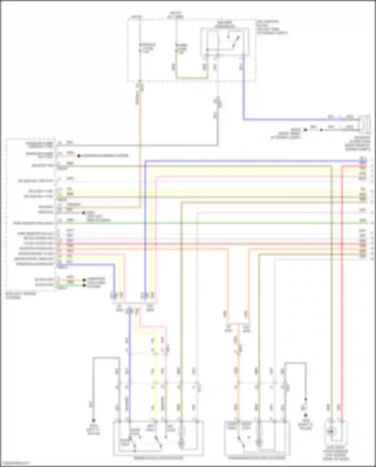 Rio Kia IV facelift (2020-2024): Power door locks circuit (1 of 3)