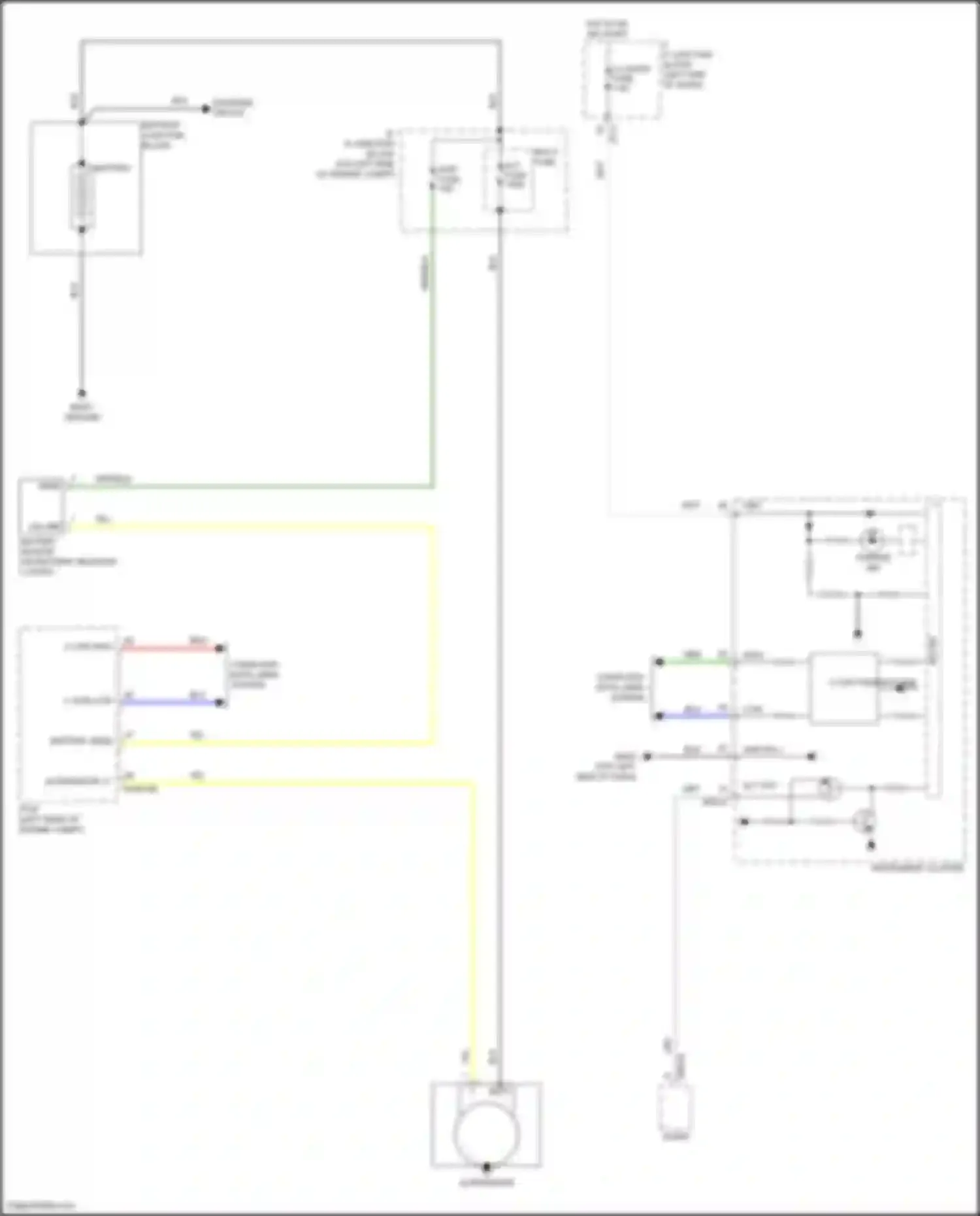 Rio Kia IV facelift (2020-2024): Charging circuit