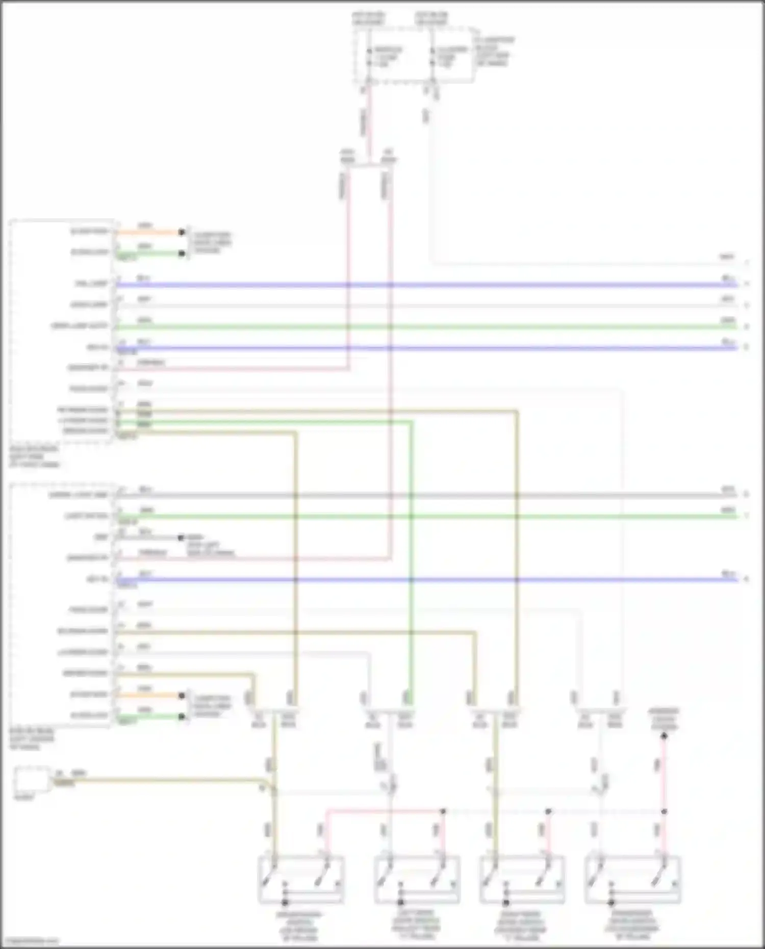 Rio Kia IV facelift (2020-2024): Chime circuit (1 of 2)