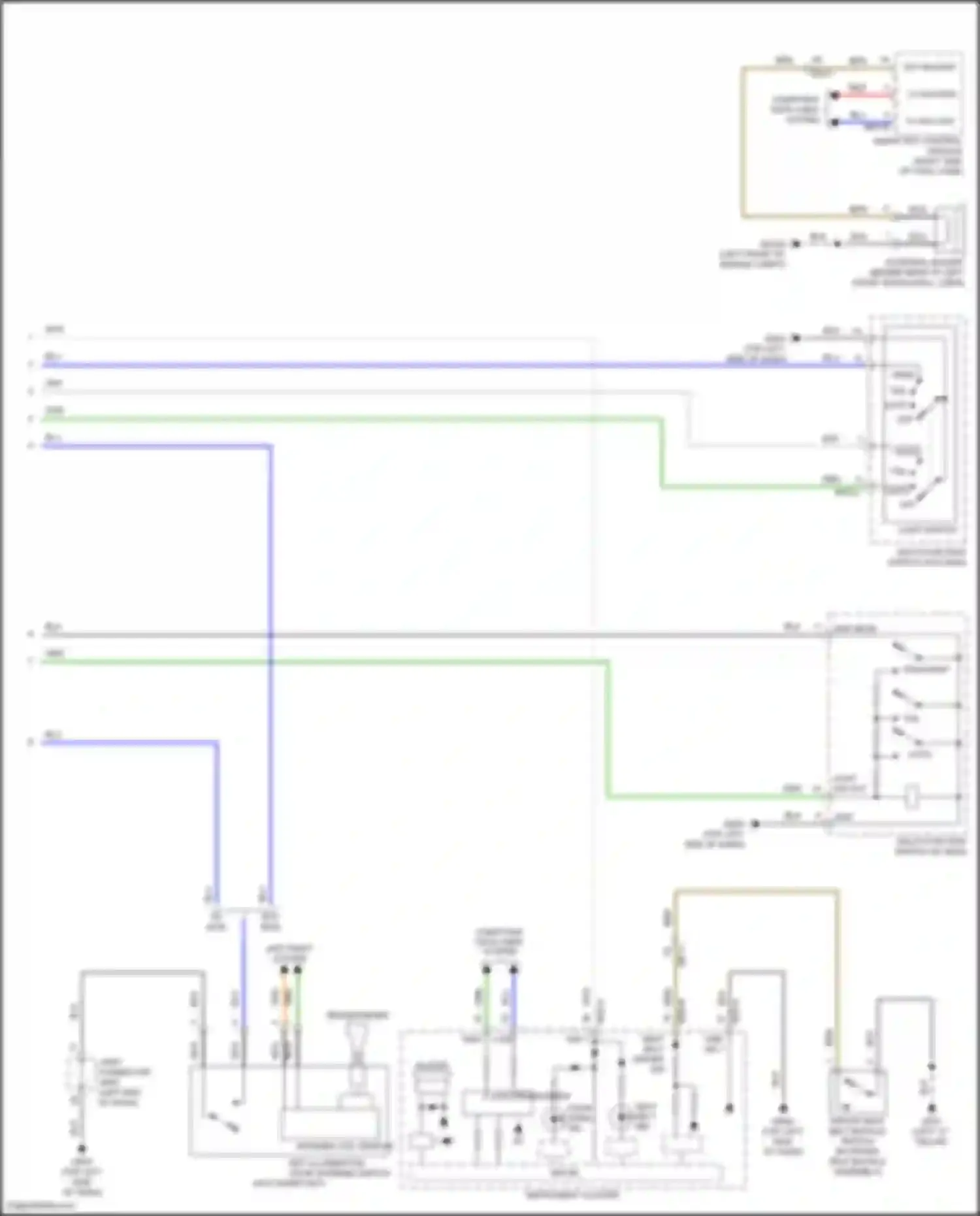 Rio Kia IV facelift (2020-2024): Chime circuit (2 of 2)