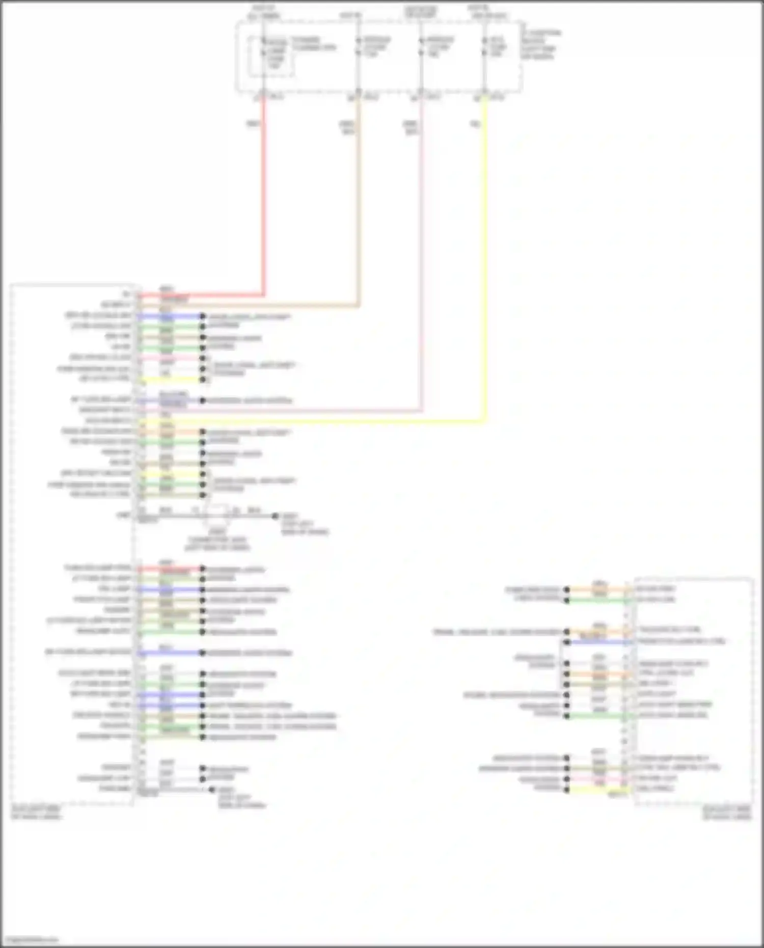 Wiring diagram blu/org for Kia Rio IV facelift (2020-2024) (8 of 17)
